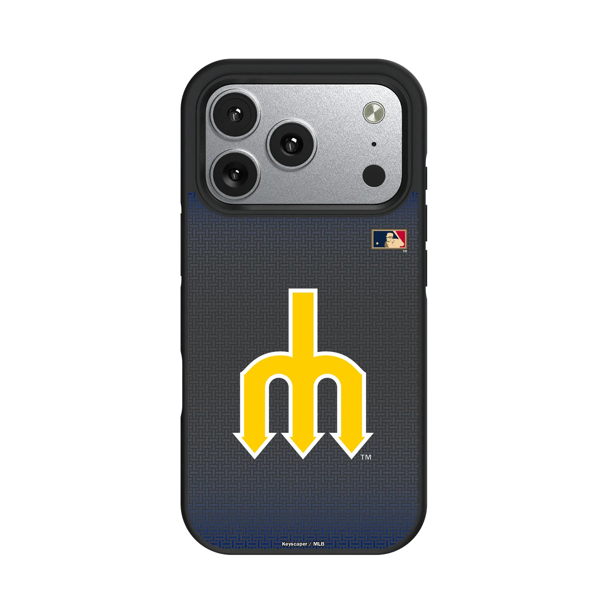 Seattle Mariners 1977-1980 - Cooperstown Collection Linen iPhone Bump Phone Case for Apple iPhone#Device_iPhone 17 Pro