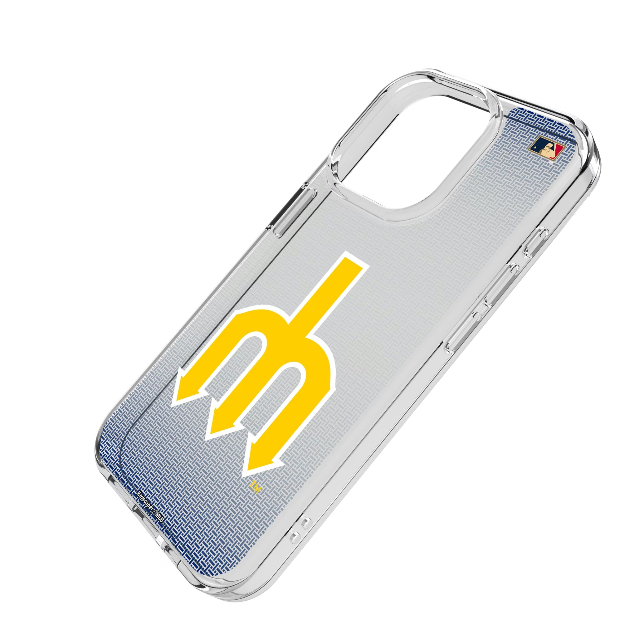 Seattle Mariners 1977-1980 - Cooperstown Collection Linen iPhone Clear Phone Case for Apple iPhone - Isometric View