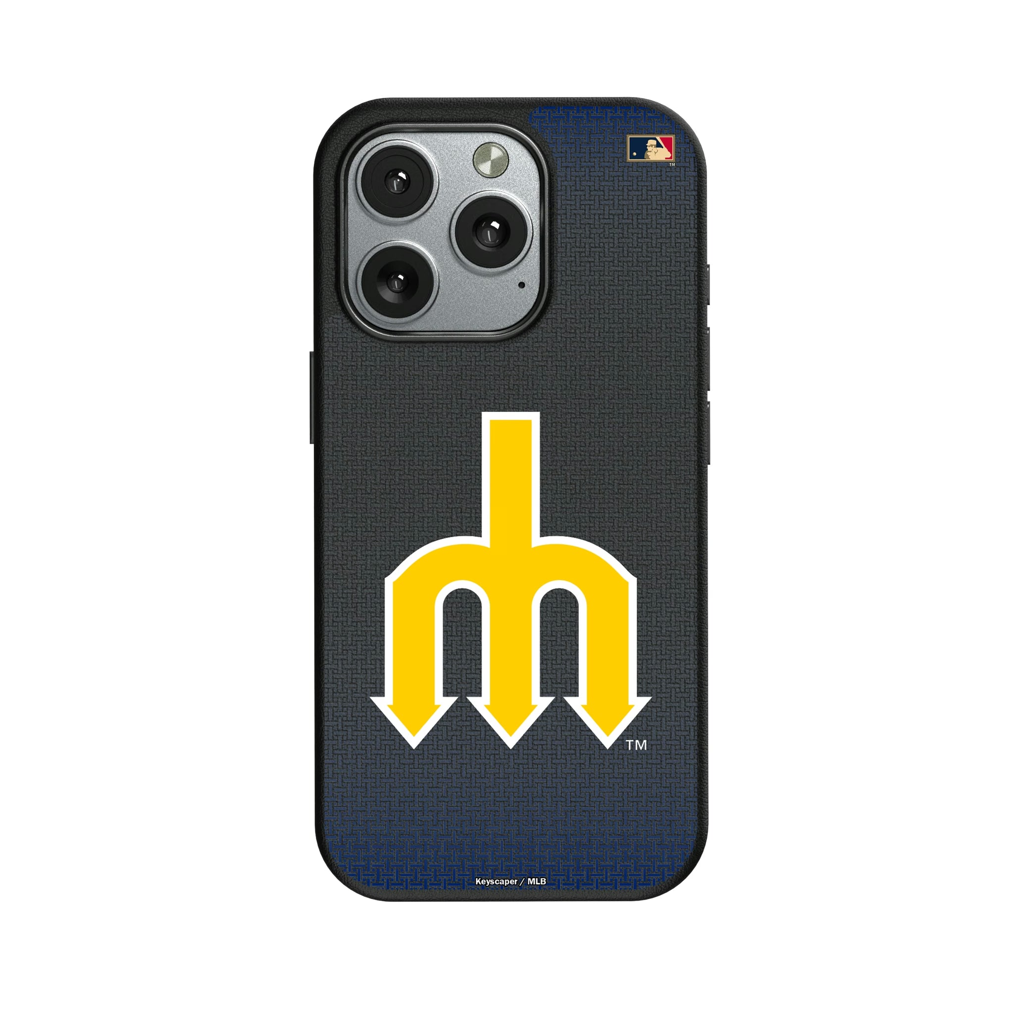 Seattle Mariners 1977-1980 - Cooperstown Collection Linen iPhone MagSafe Compatible Phone Case for Apple iPhone