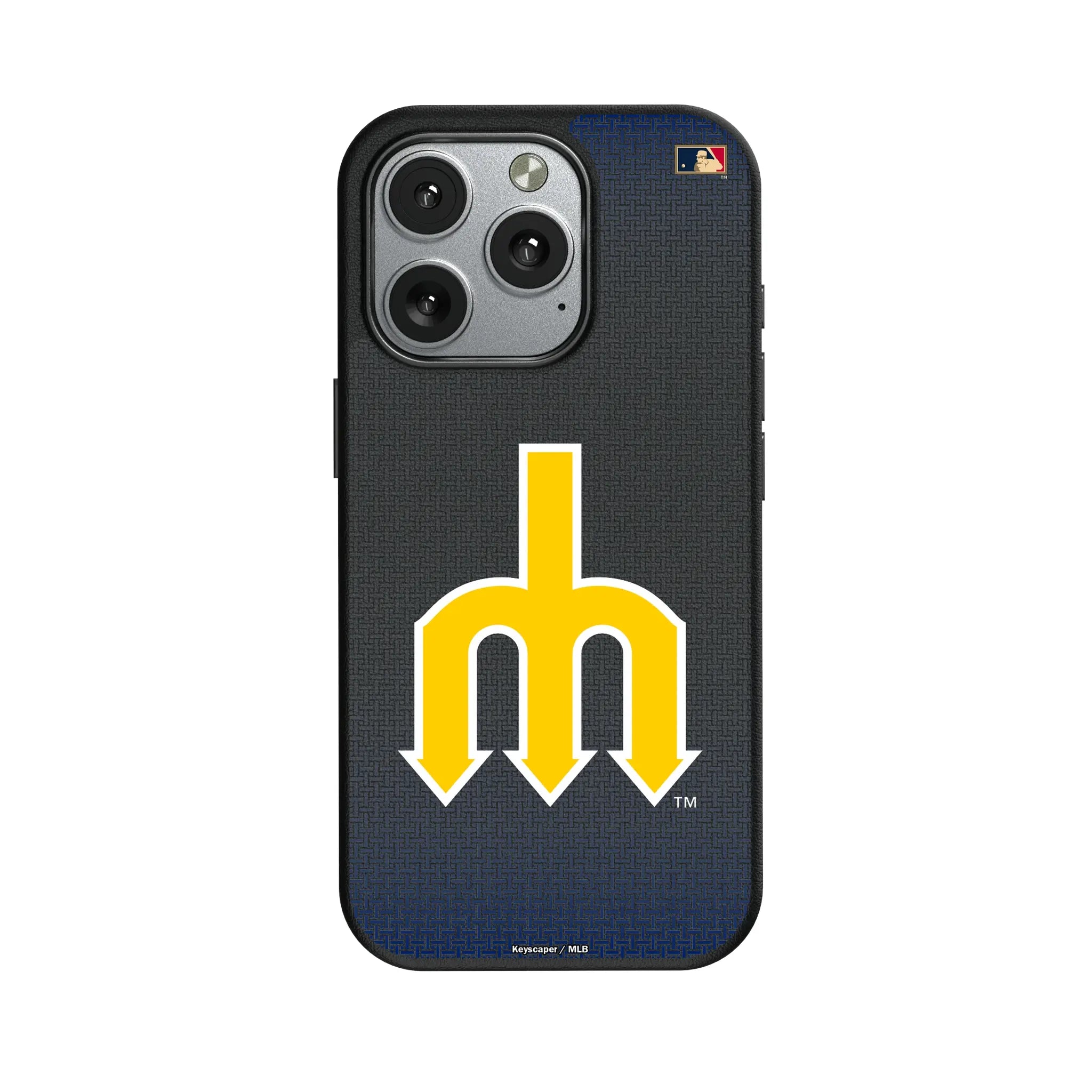 Seattle Mariners 1977-1980 - Cooperstown Collection Linen iPhone MagSafe Compatible Phone Case for Apple iPhone