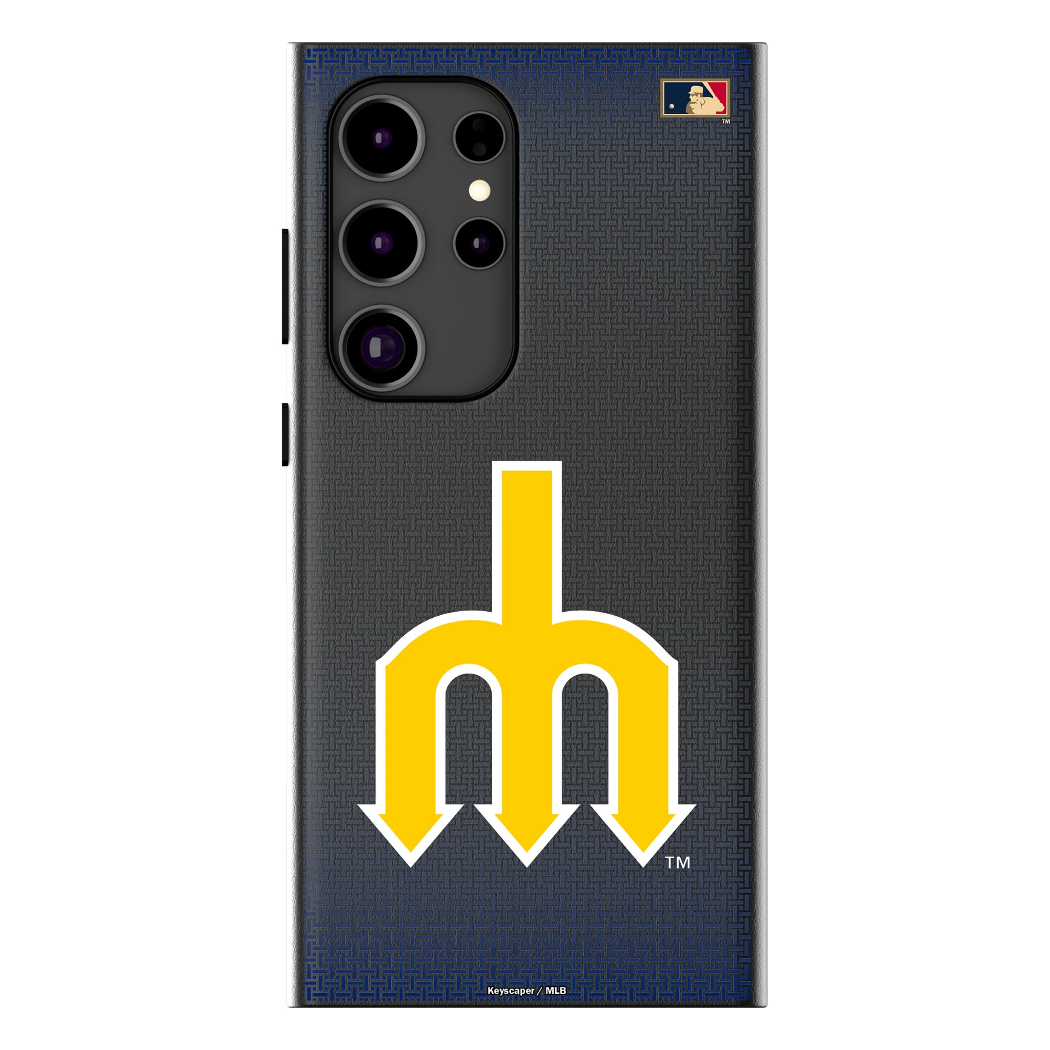 Seattle Mariners 1977-1980 - Cooperstown Collection Linen Galaxy MagSafe Compatible Phone Case for Samsung Galaxy