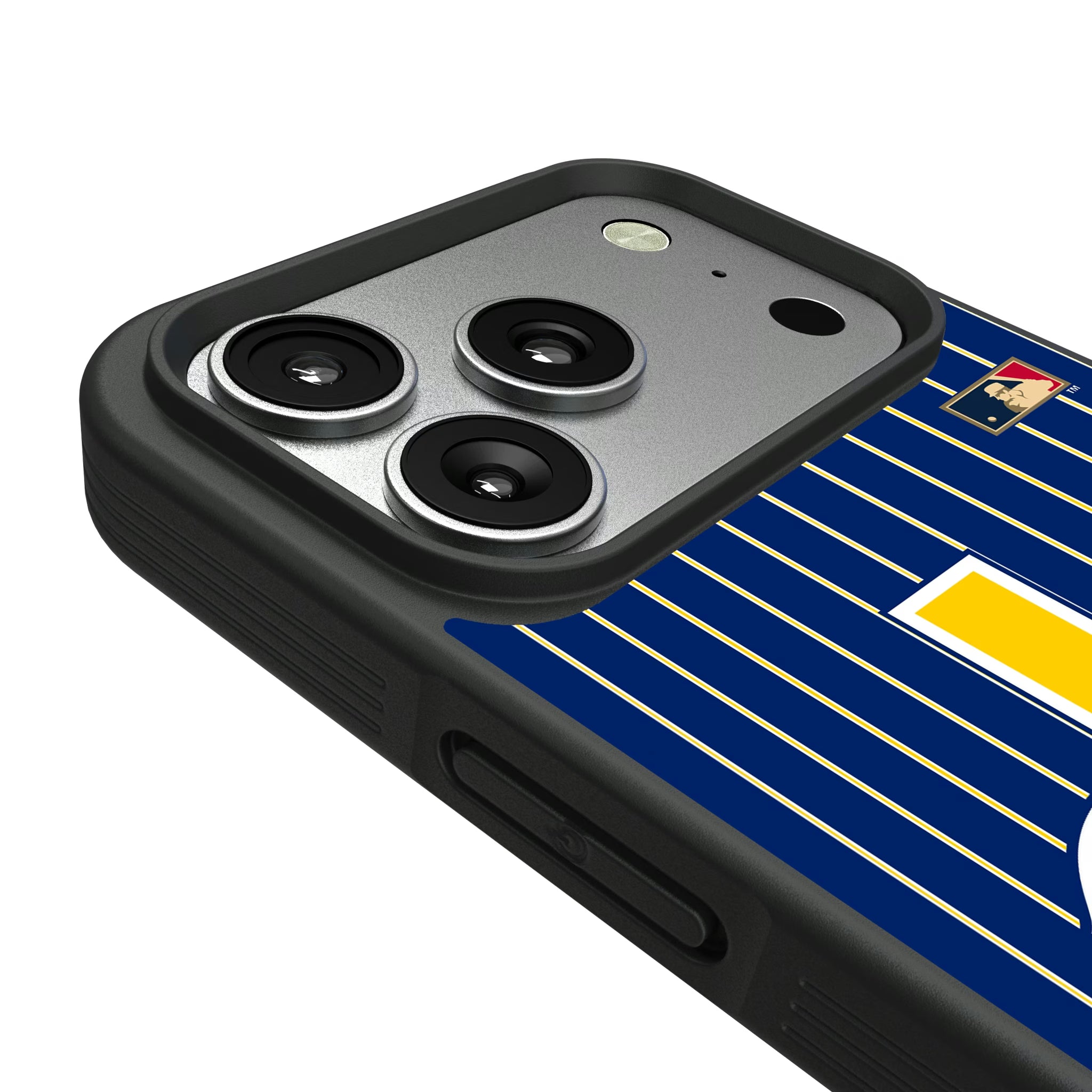 Seattle Mariners 1977-1980 - Cooperstown Collection Pinstripe iPhone Bump Phone Case for Apple iPhone - Detail#Device_iPhone 17 Pro
