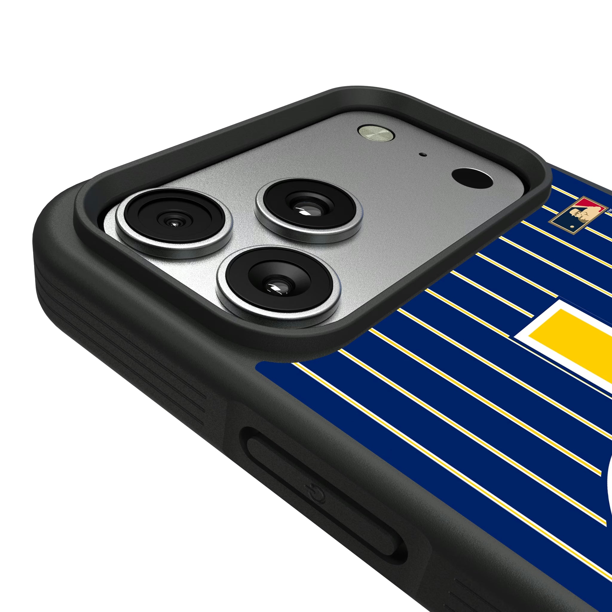 Seattle Mariners 1977-1980 - Cooperstown Collection Pinstripe iPhone Bump Phone Case for Apple iPhone - Detail#Device_iPhone 17 Pro Max