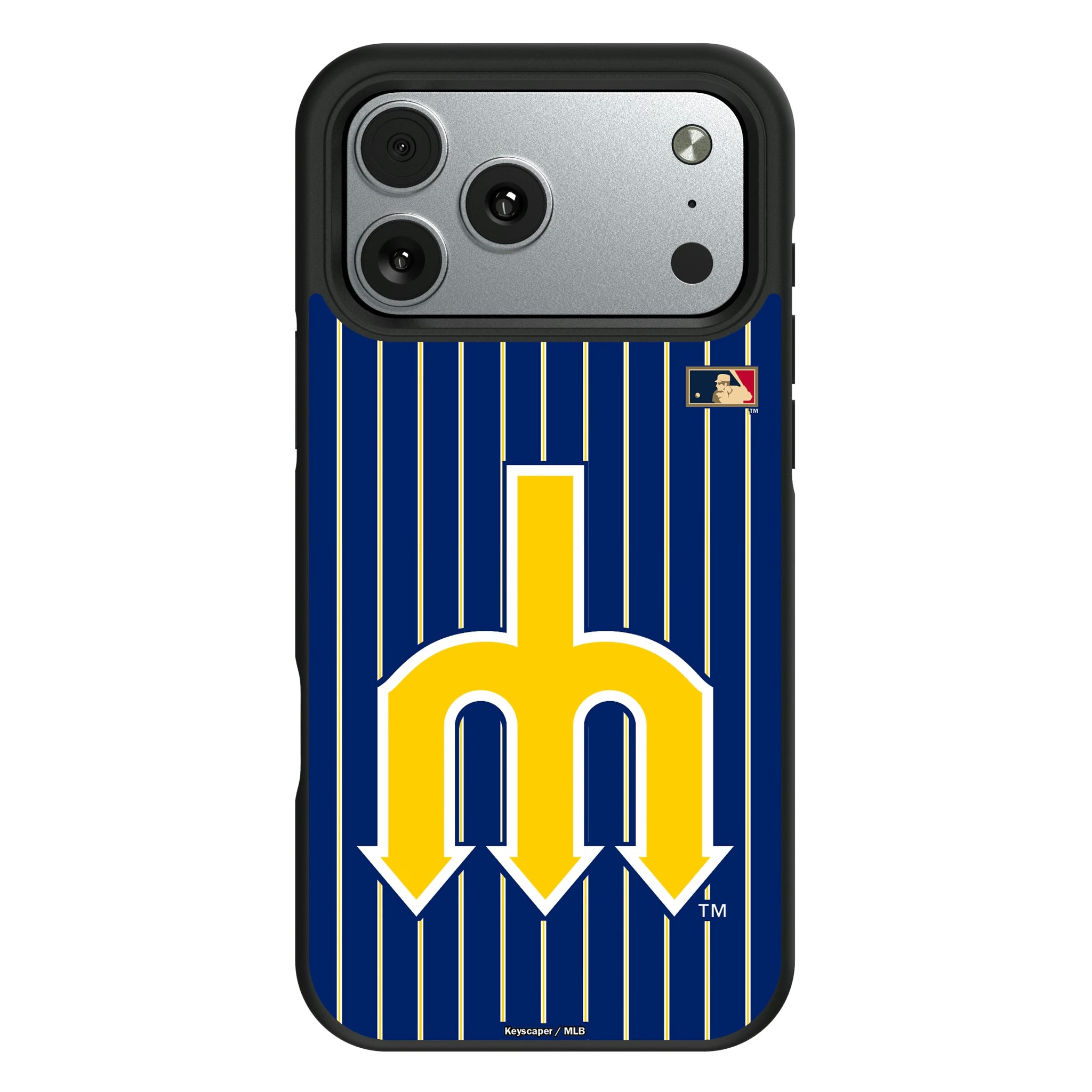 Seattle Mariners 1977-1980 - Cooperstown Collection Pinstripe iPhone Bump Phone Case for Apple iPhone#Device_iPhone 17 Pro Max