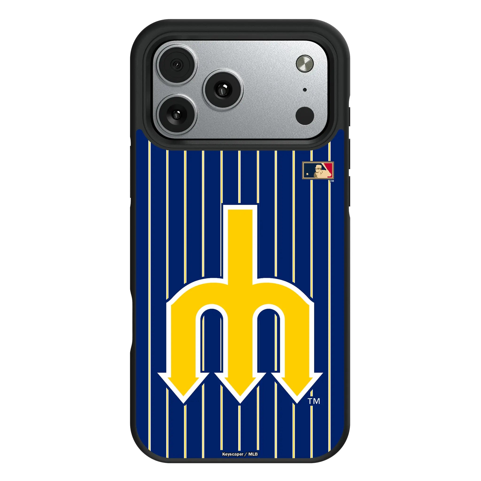 Seattle Mariners 1977-1980 - Cooperstown Collection Pinstripe iPhone Bump Phone Case for Apple iPhone#Device_iPhone 17 Pro Max