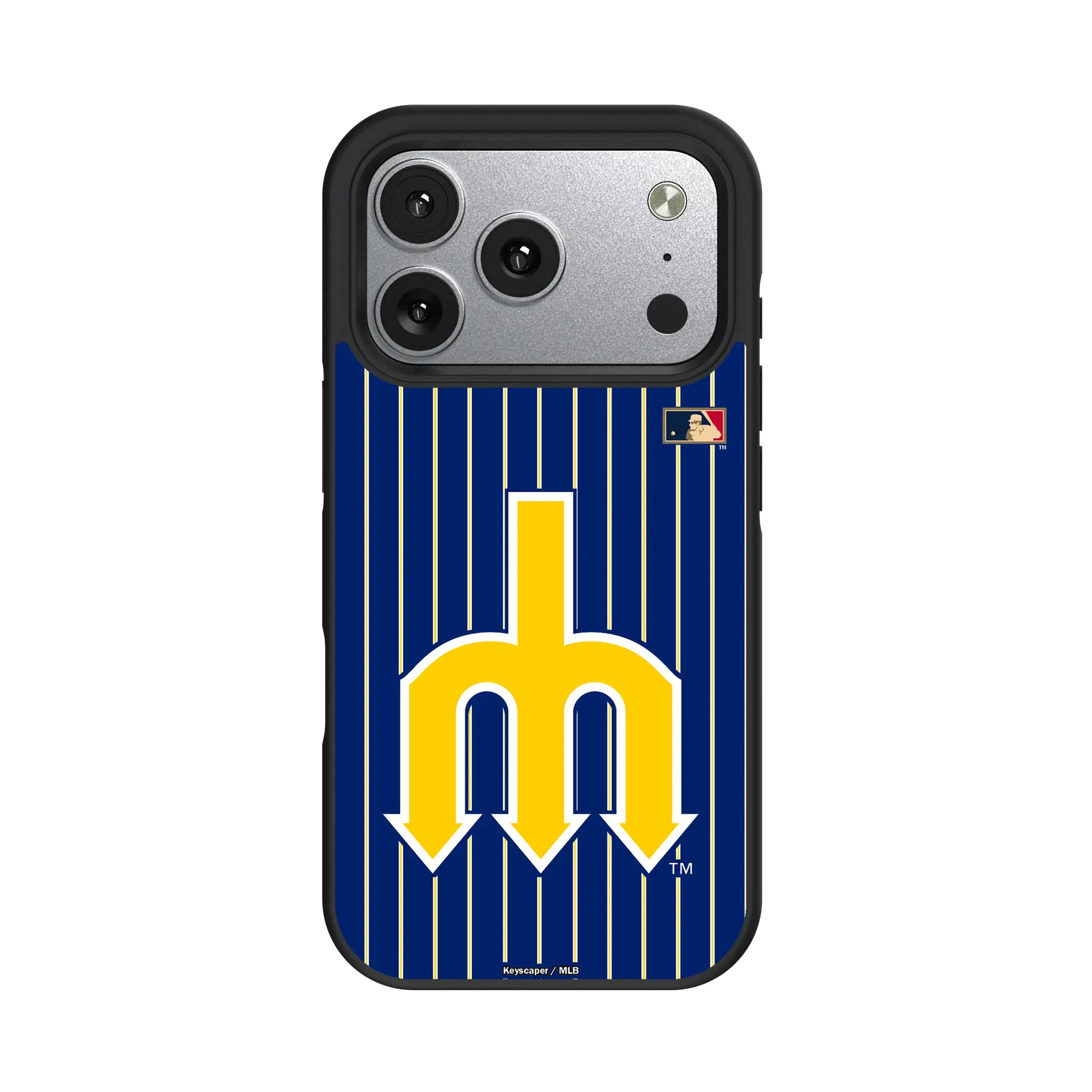 Seattle Mariners 1977-1980 - Cooperstown Collection Pinstripe iPhone Bump Phone Case for Apple iPhone#Device_iPhone 17 Pro