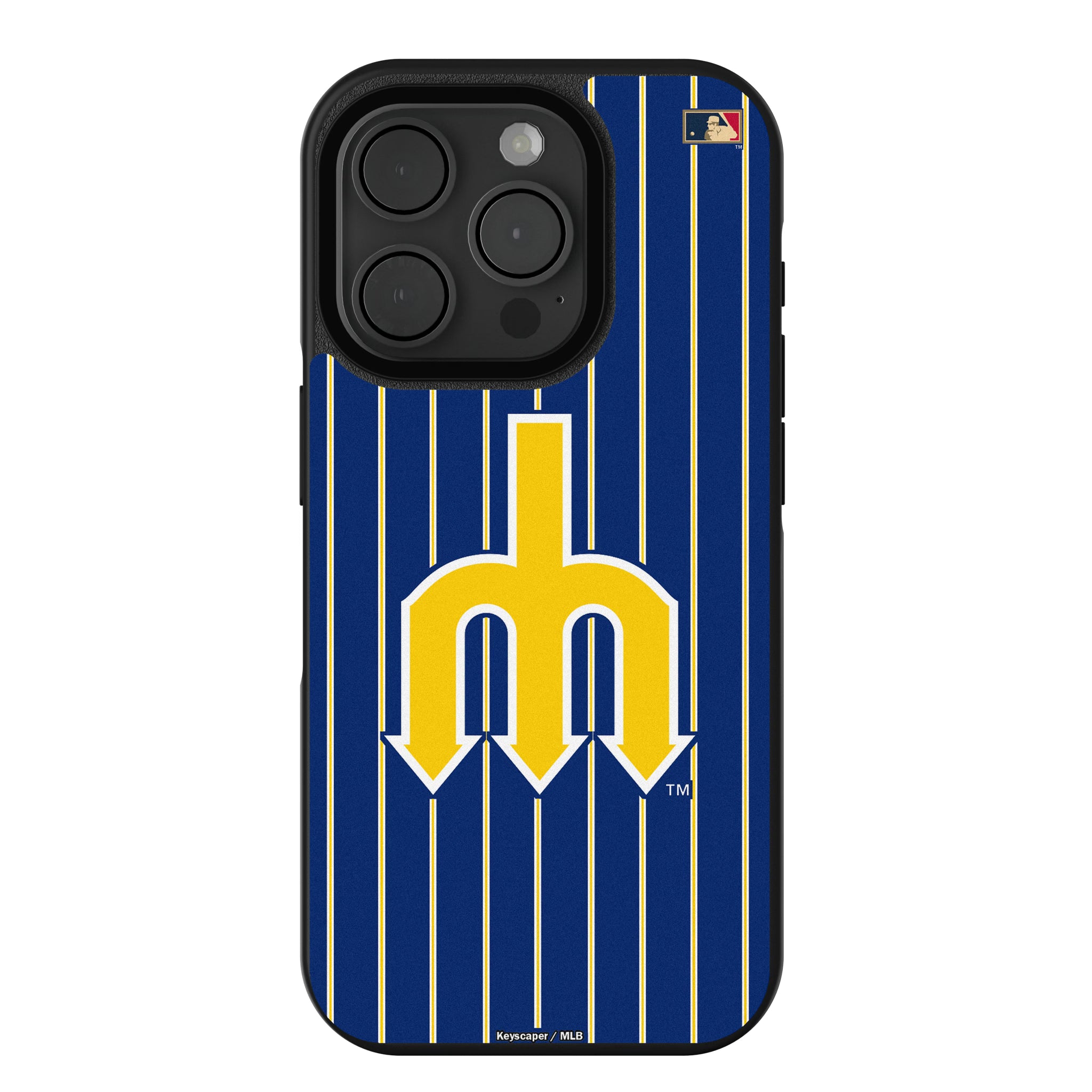 Seattle Mariners 1977-1980 - Cooperstown Collection Pinstripe iPhone Bump Phone Case for Apple iPhone