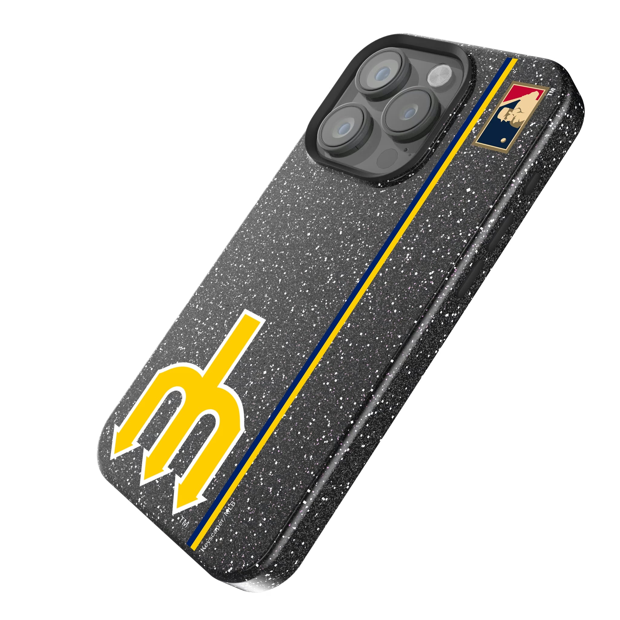 Seattle Mariners 1977-1980 - Cooperstown Collection Sidebar iPhone Bling Phone Case for Apple iPhone - Isometric View