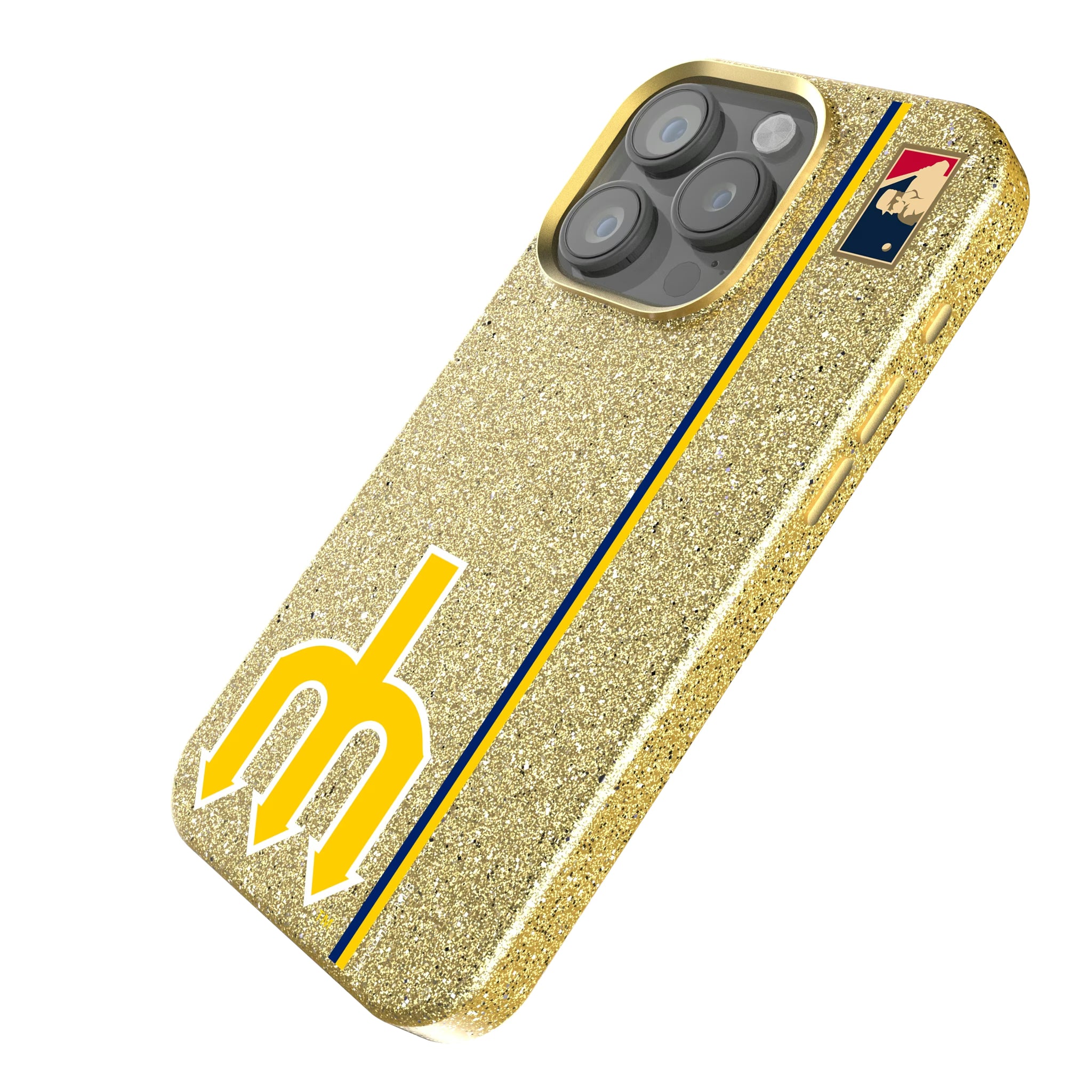 Seattle Mariners 1977-1980 - Cooperstown Collection Sidebar iPhone Bling Phone Case for Apple iPhone - Isometric View