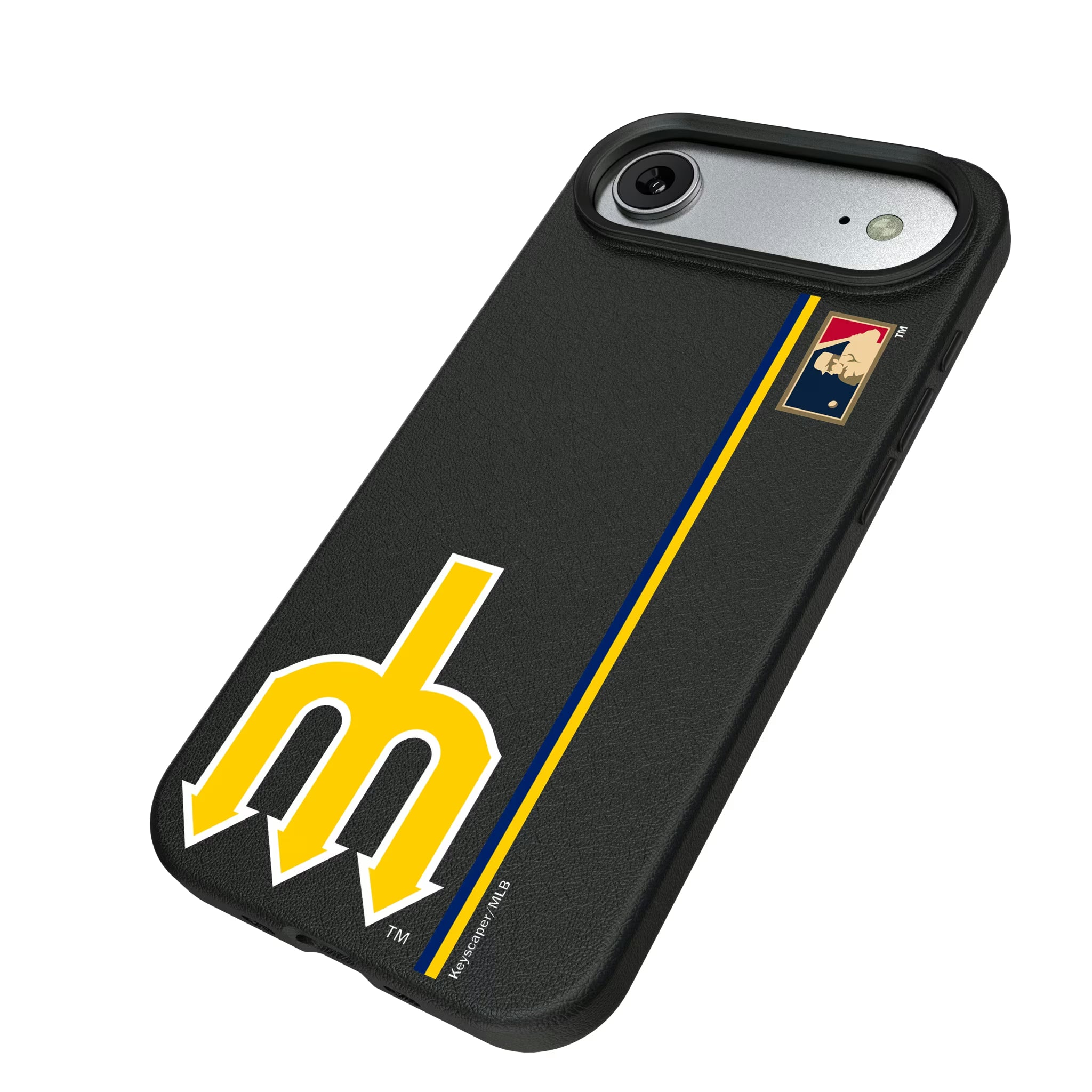 Seattle Mariners 1977-1980 - Cooperstown Collection Sidebar iPhone MagSafe Compatible Phone Case for Apple iPhone - Isometric View#Device_iPhone Air