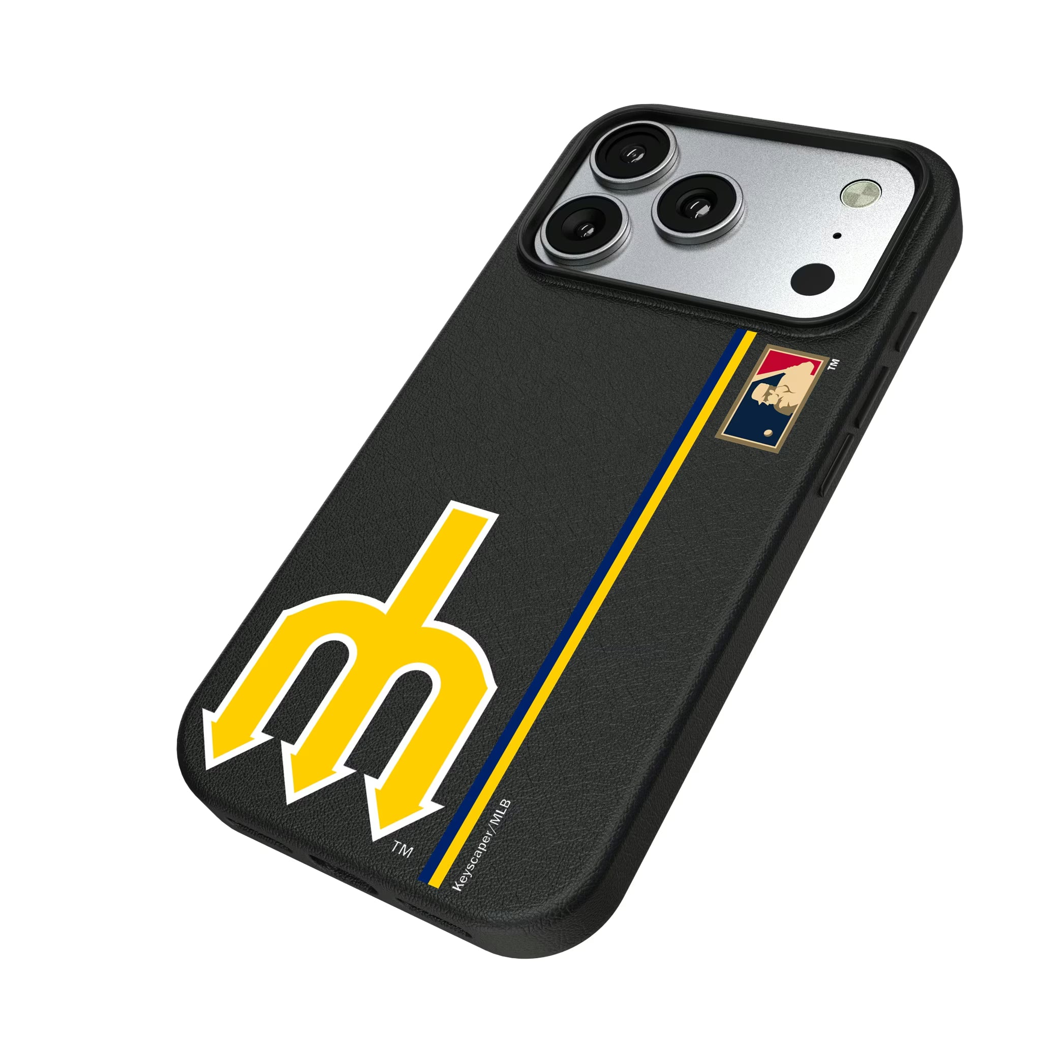 Seattle Mariners 1977-1980 - Cooperstown Collection Sidebar iPhone MagSafe Compatible Phone Case for Apple iPhone - Isometric View#Device_iPhone 17 Pro