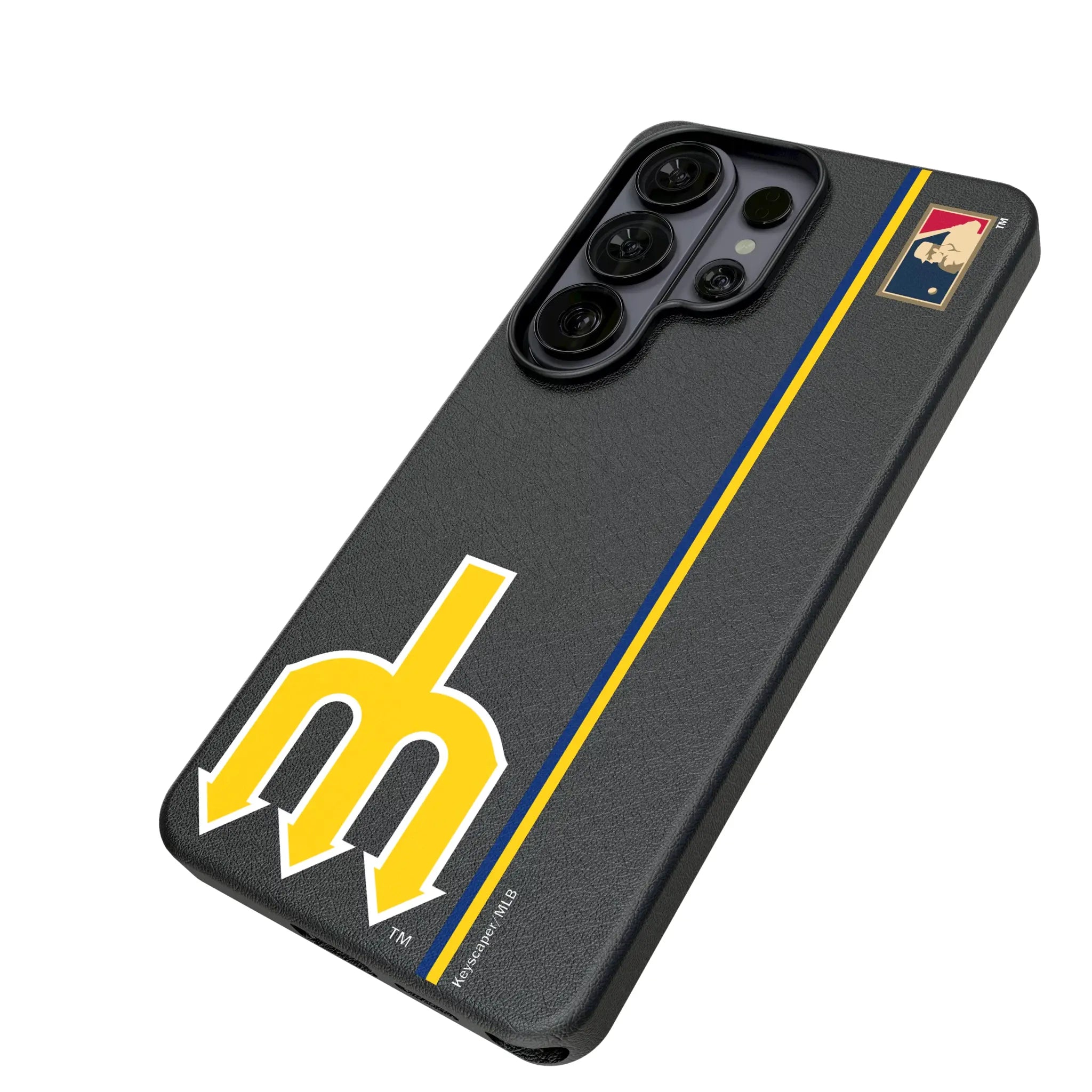 Seattle Mariners 1977-1980 - Cooperstown Collection Sidebar Galaxy MagSafe Compatible Phone Case for Samsung Galaxy - Isometric View#Device_Galaxy S26 Ultra