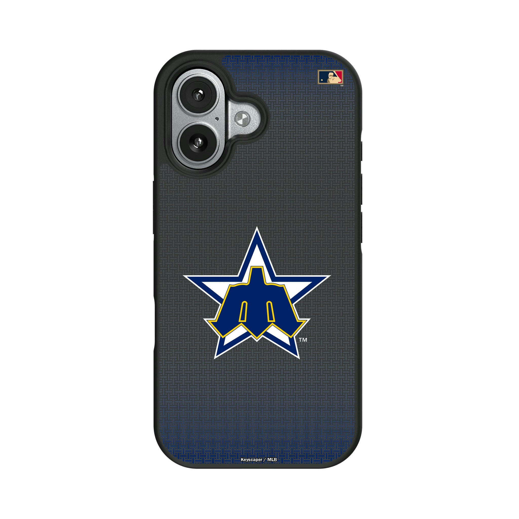 Seattle Mariners 1981-1986 - Cooperstown Collection Linen iPhone Bump Phone Case for Apple iPhone#Device_iPhone 17