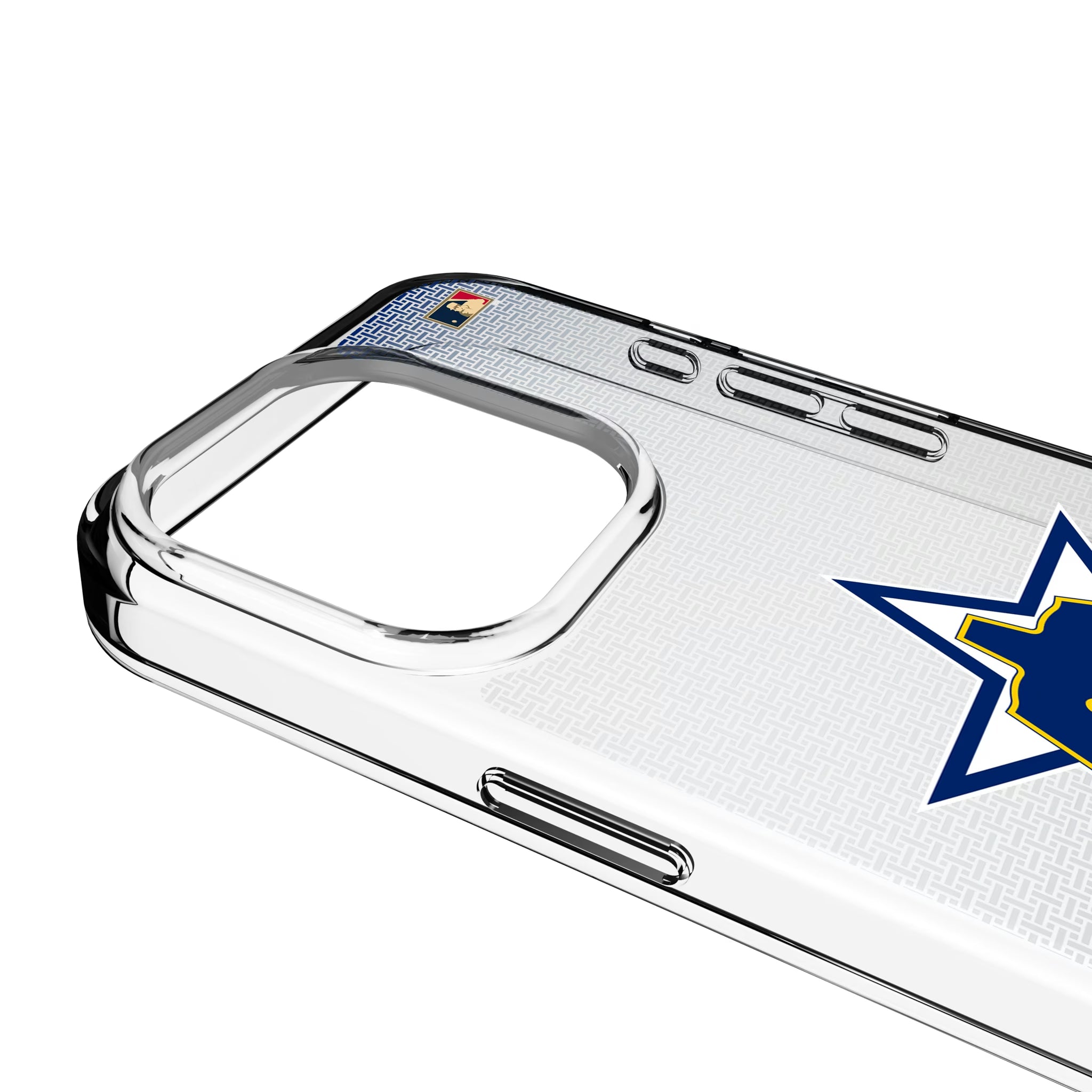 Seattle Mariners 1981-1986 - Cooperstown Collection Linen iPhone Clear Phone Case for Apple iPhone - Detail
