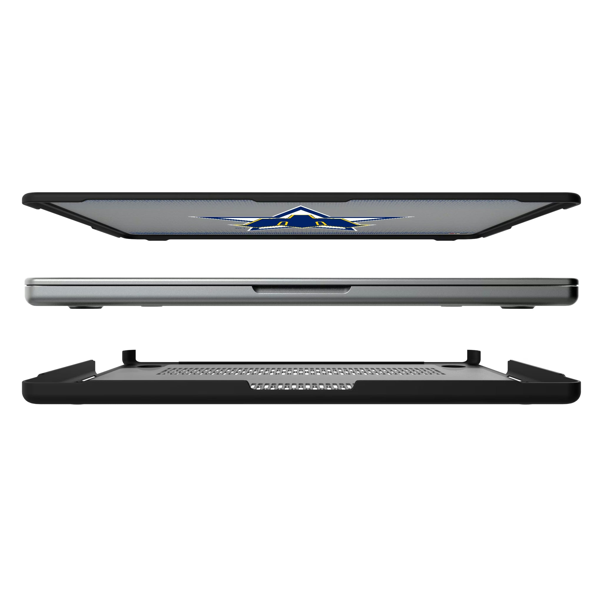 Seattle Mariners 1981-1986 - Cooperstown Collection Linen MacBook Laptop Case for Apple MacBook#Device_MacBook Pro (14-inch, 2021) / MacBook Pro (14-inch, 2023) / MacBook Pro (14-inch, 2024)
