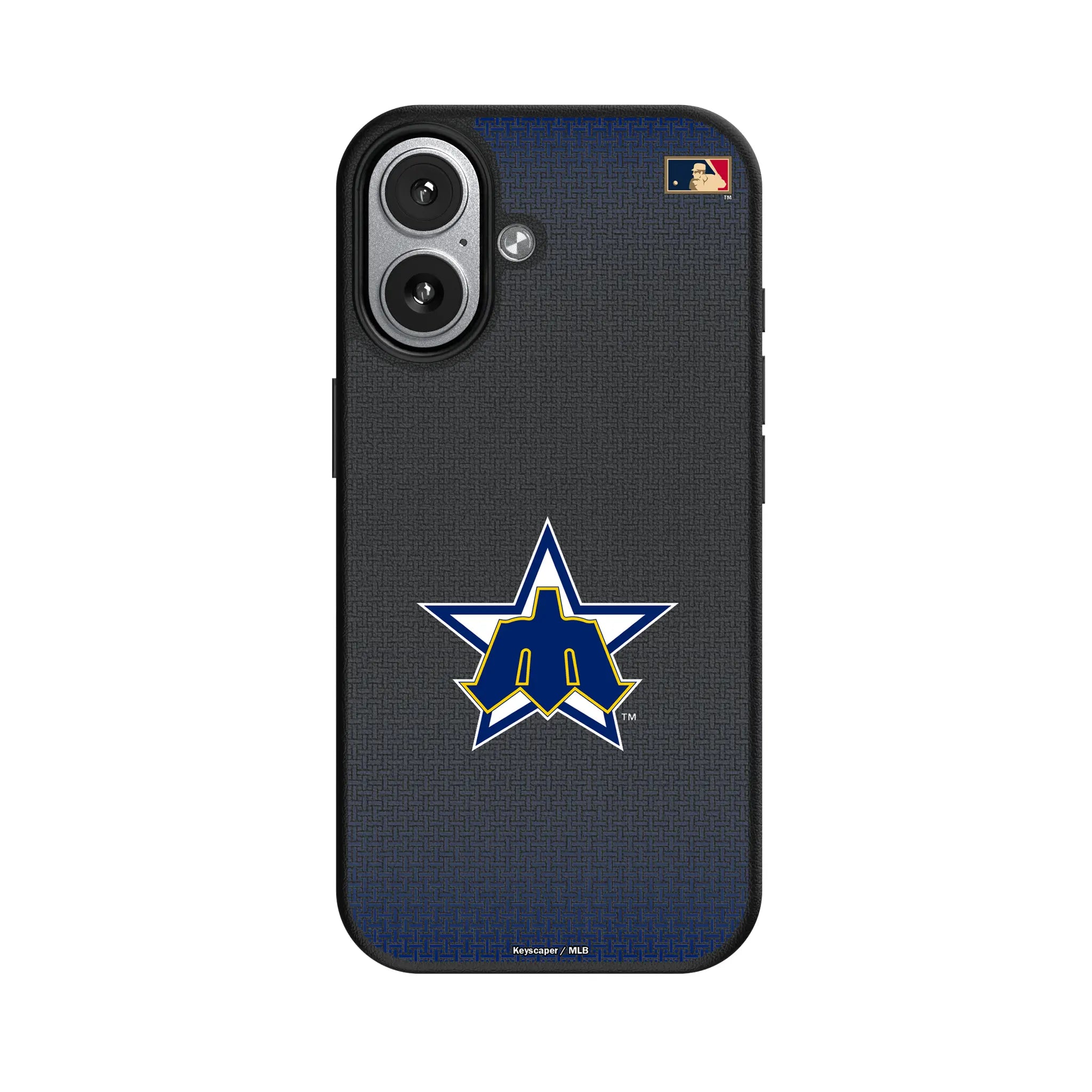Seattle Mariners 1981-1986 - Cooperstown Collection Linen iPhone MagSafe Compatible Phone Case for Apple iPhone#Device_iPhone 17