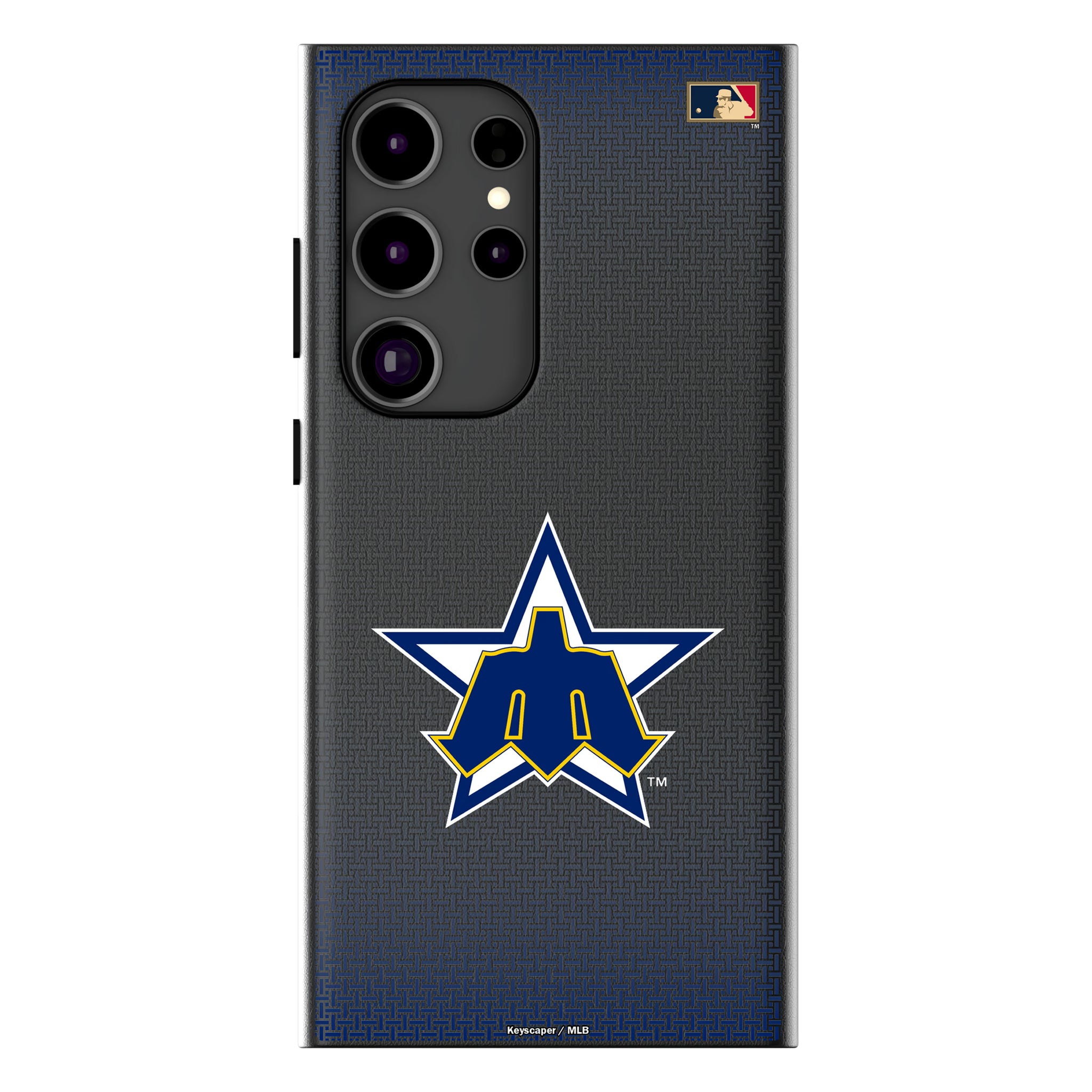 Seattle Mariners 1981-1986 - Cooperstown Collection Linen Galaxy MagSafe Compatible Phone Case for Samsung Galaxy