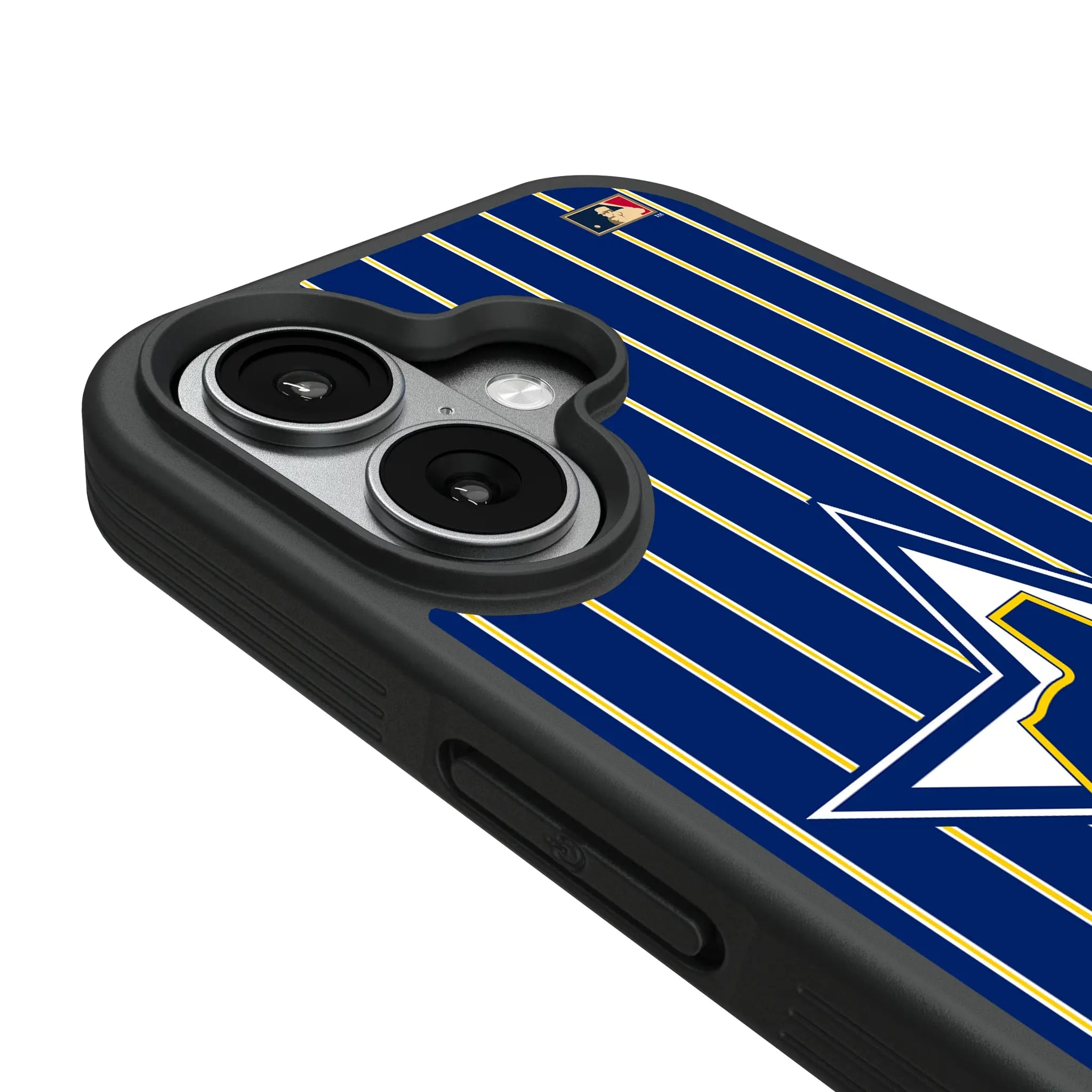Seattle Mariners 1981-1986 - Cooperstown Collection Pinstripe iPhone Bump Phone Case for Apple iPhone - Detail#Device_iPhone 17