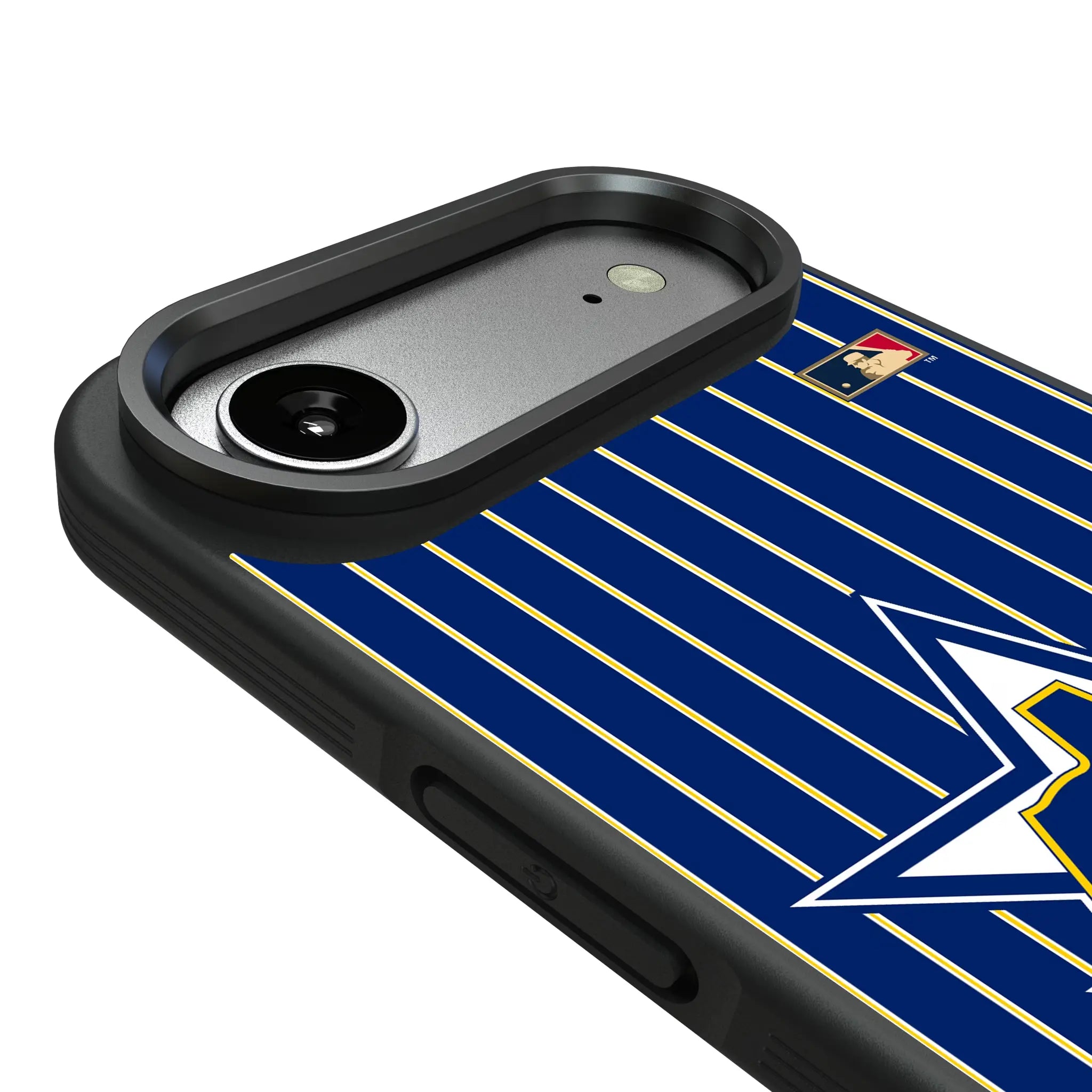 Seattle Mariners 1981-1986 - Cooperstown Collection Pinstripe iPhone Bump Phone Case for Apple iPhone - Detail#Device_iPhone Air