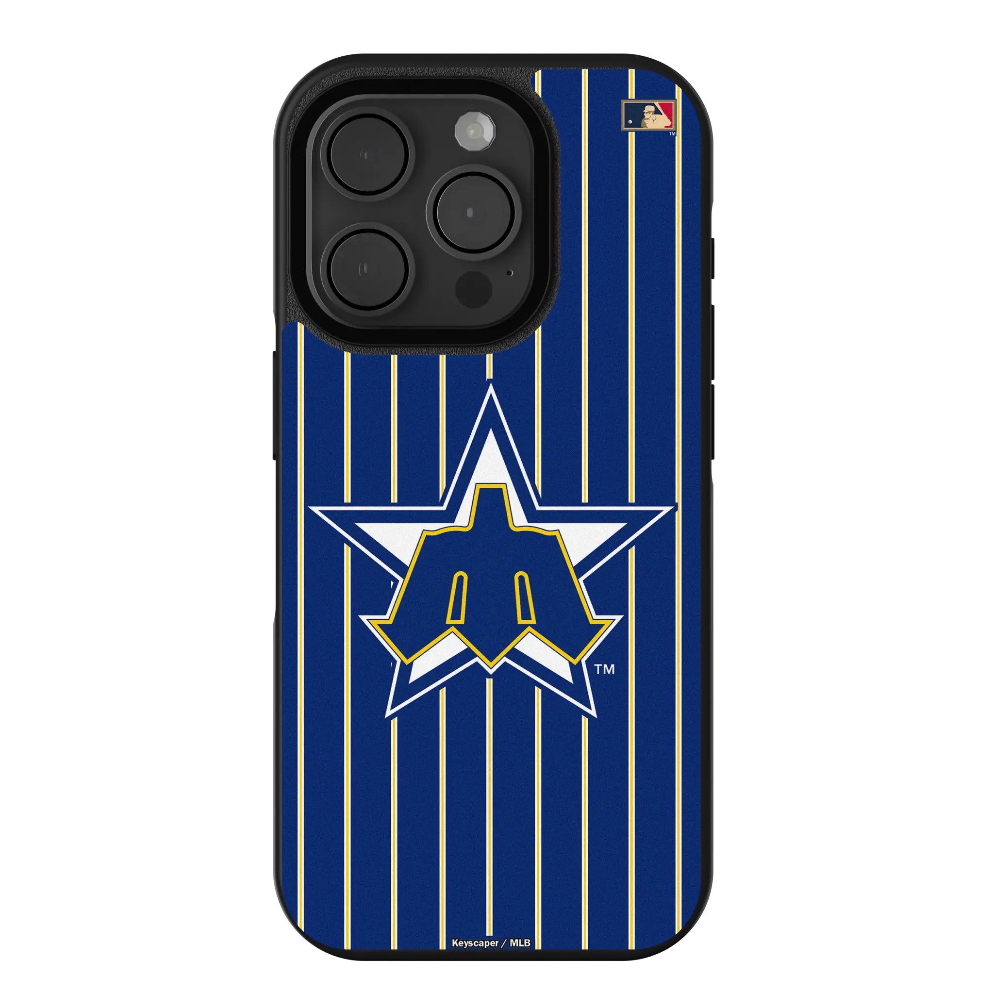 Seattle Mariners 1981-1986 - Cooperstown Collection Pinstripe iPhone Bump Phone Case for Apple iPhone