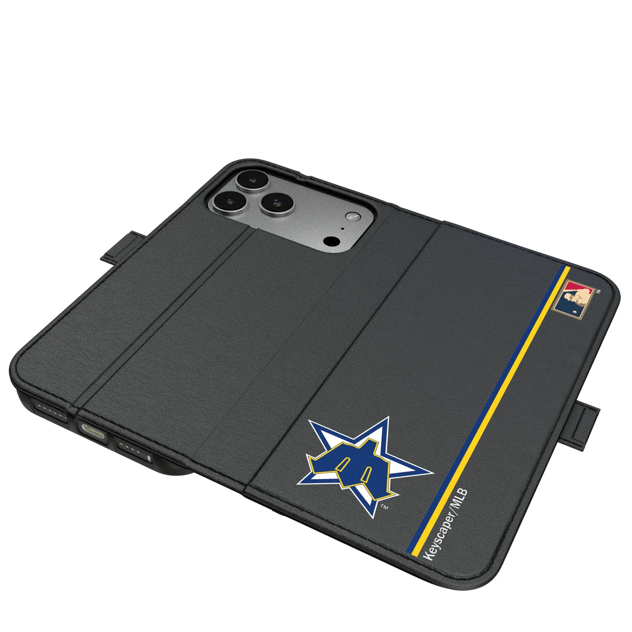 Seattle Mariners 1981-1986 - Cooperstown Collection Sidebar iPhone Folio Phone Case for Apple iPhone#Device_iPhone 17 Pro Max