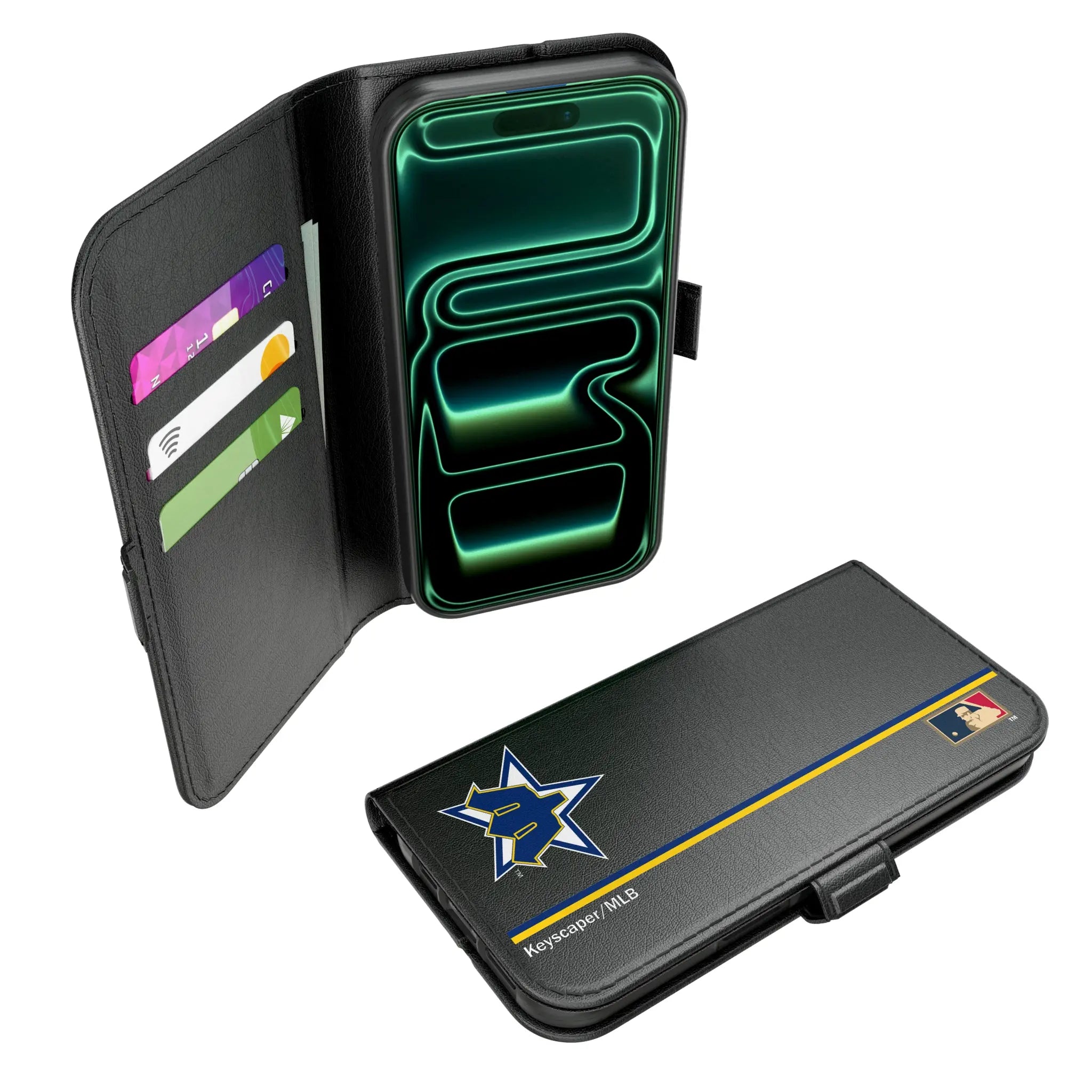 Seattle Mariners 1981-1986 - Cooperstown Collection Sidebar iPhone Folio Phone Case for Apple iPhone#Device_iPhone 17