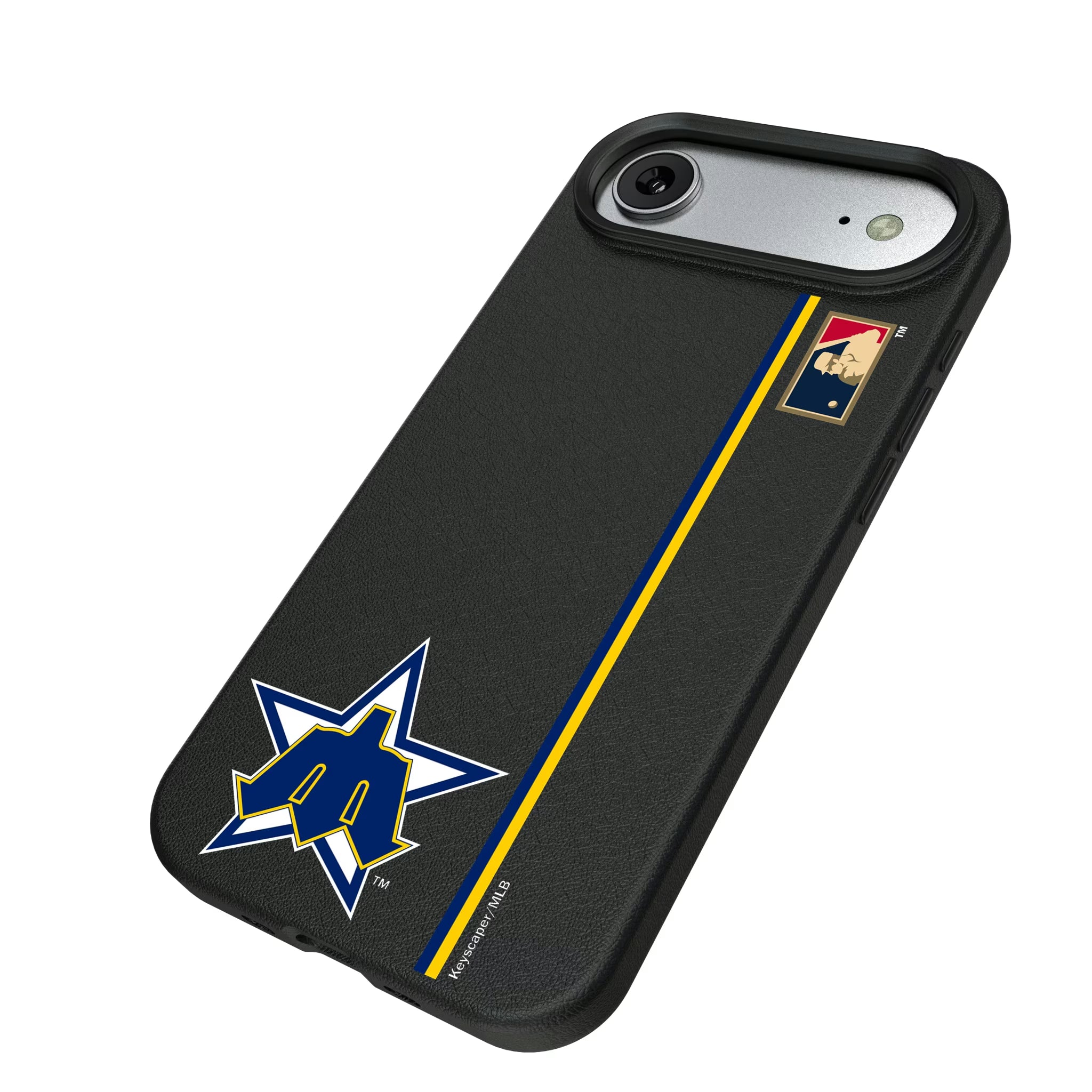 Seattle Mariners 1981-1986 - Cooperstown Collection Sidebar iPhone MagSafe Compatible Phone Case for Apple iPhone - Isometric View#Device_iPhone Air