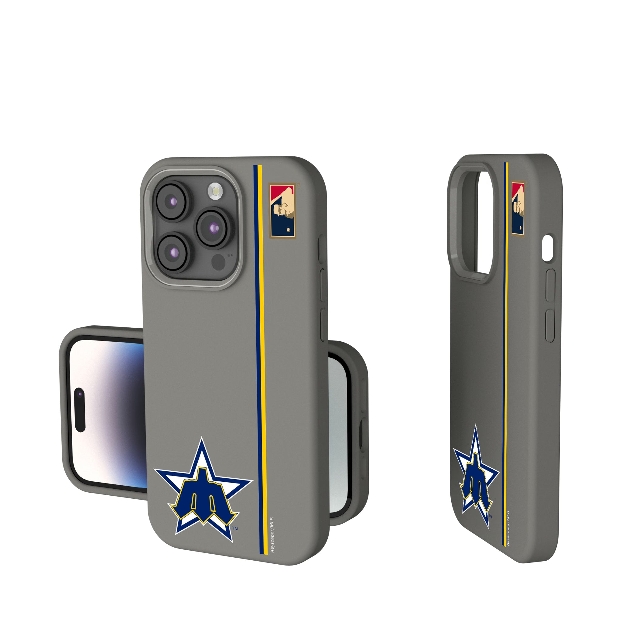 Seattle Mariners 1981-1986 - Cooperstown Collection Sidebar iPhone Soft Touch Phone Case for Apple iPhone