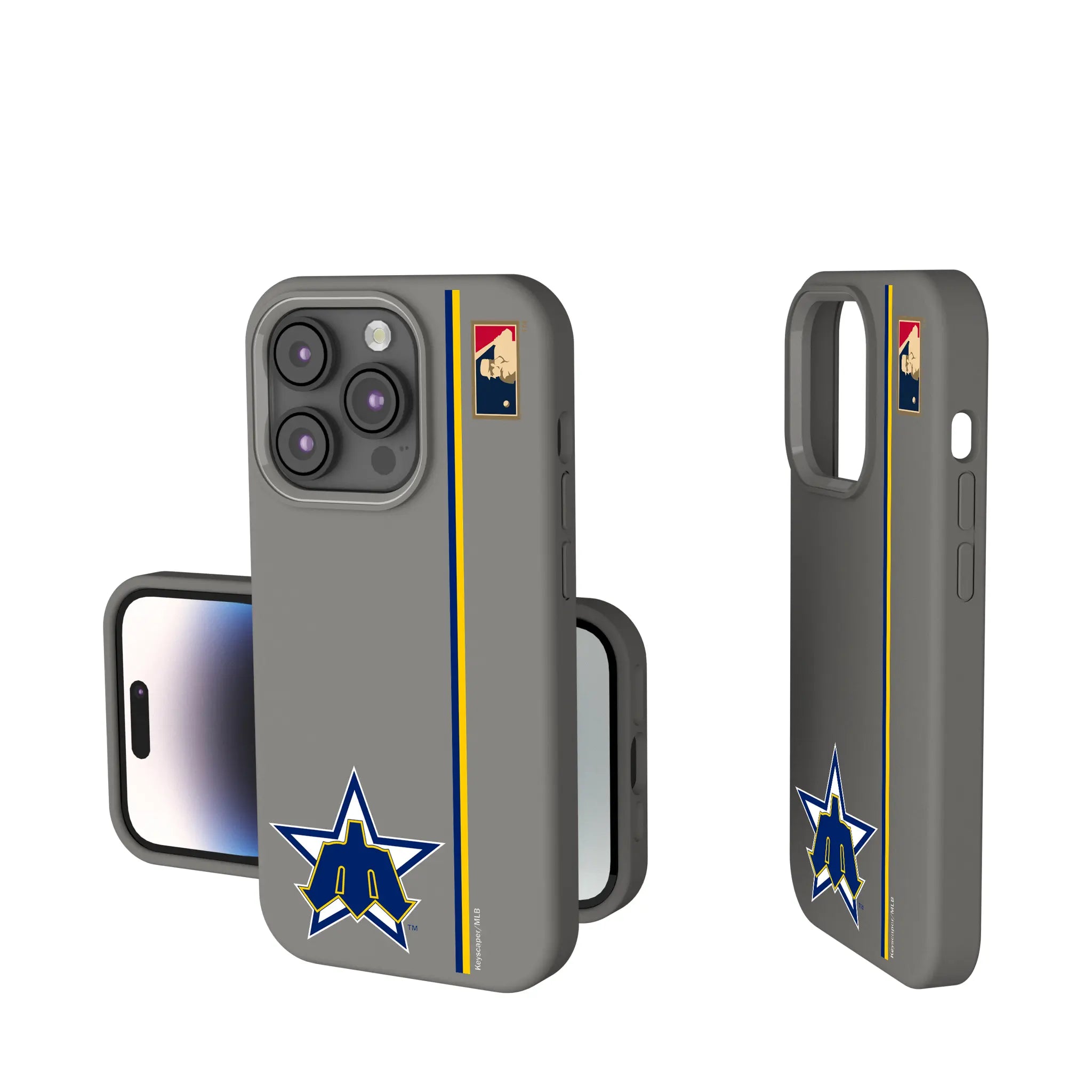 Seattle Mariners 1981-1986 - Cooperstown Collection Sidebar iPhone Soft Touch Phone Case for Apple iPhone