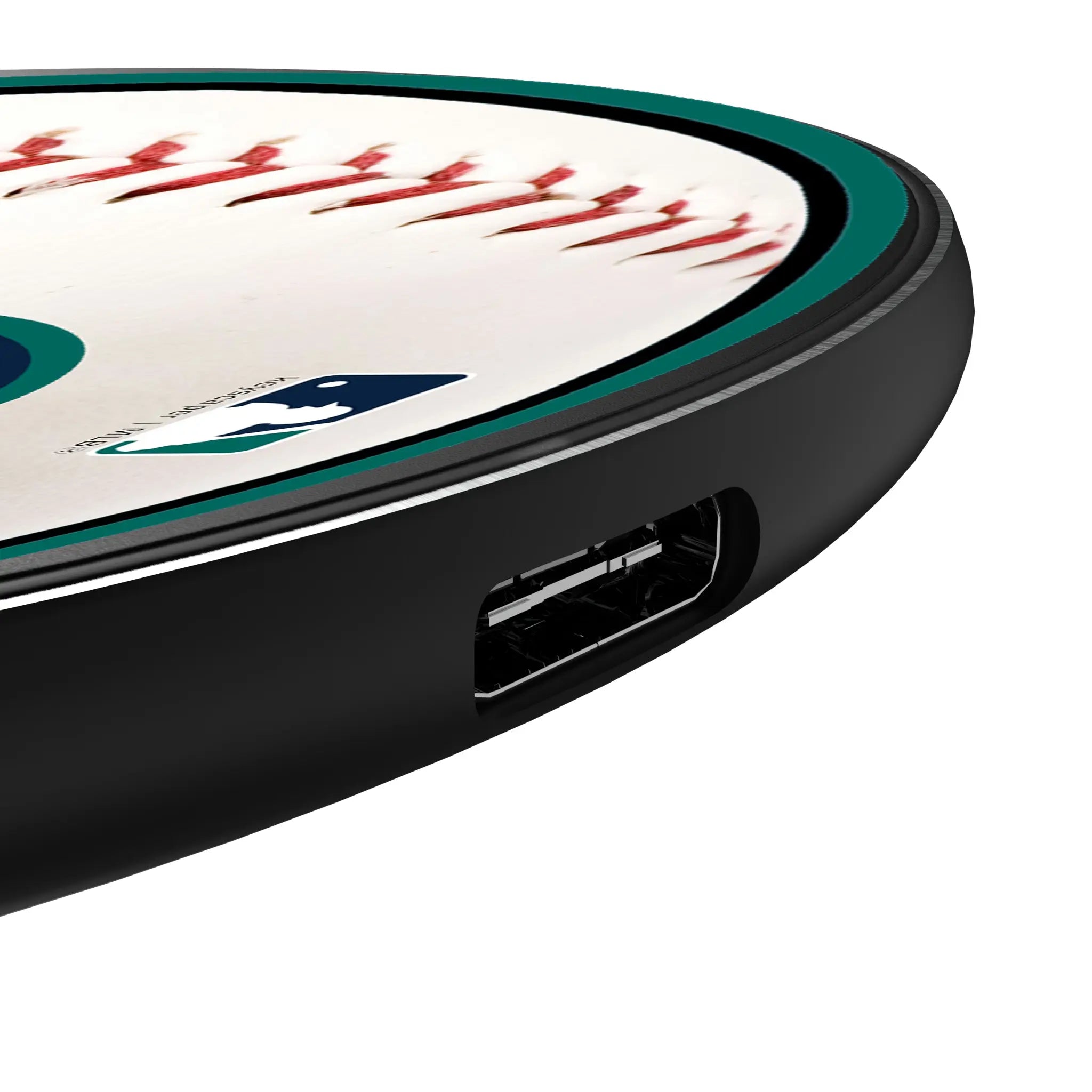 Seattle Mariners Baseball 15-Watt Wireless Charger - Detail