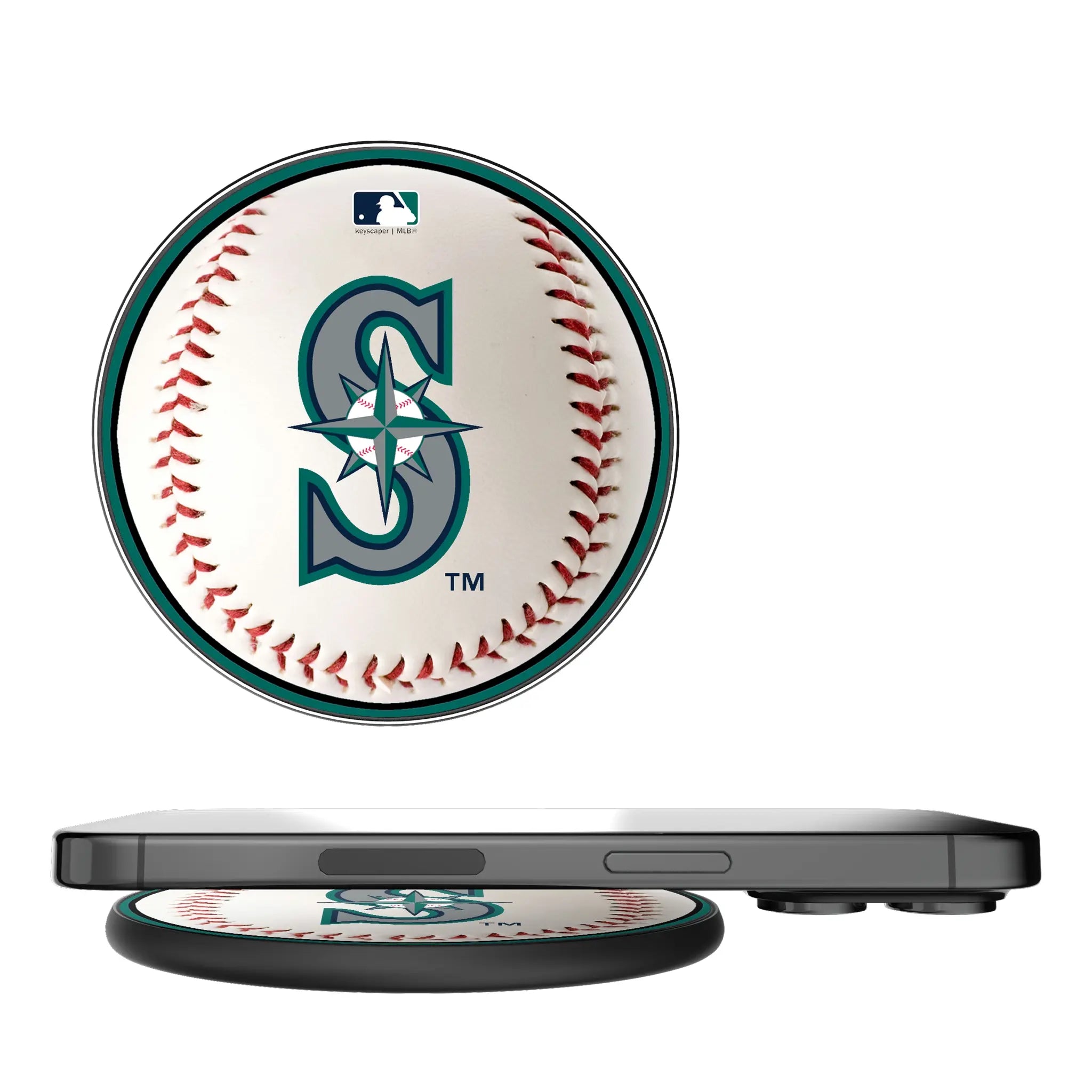Seattle Mariners Baseball 15-Watt Wireless Charger