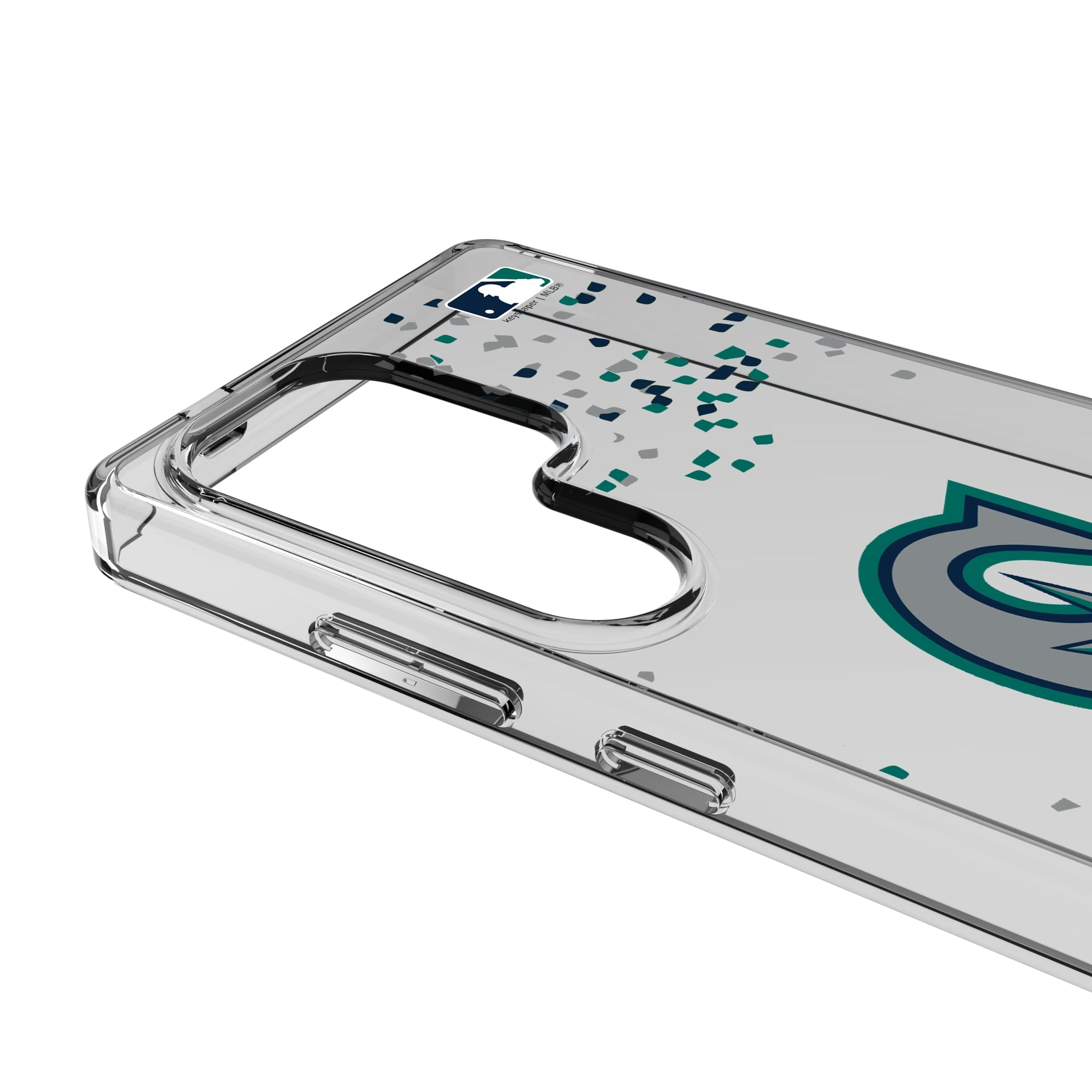 Seattle Mariners Confetti Galaxy Clear Phone Case for Samsung Galaxy - Detail