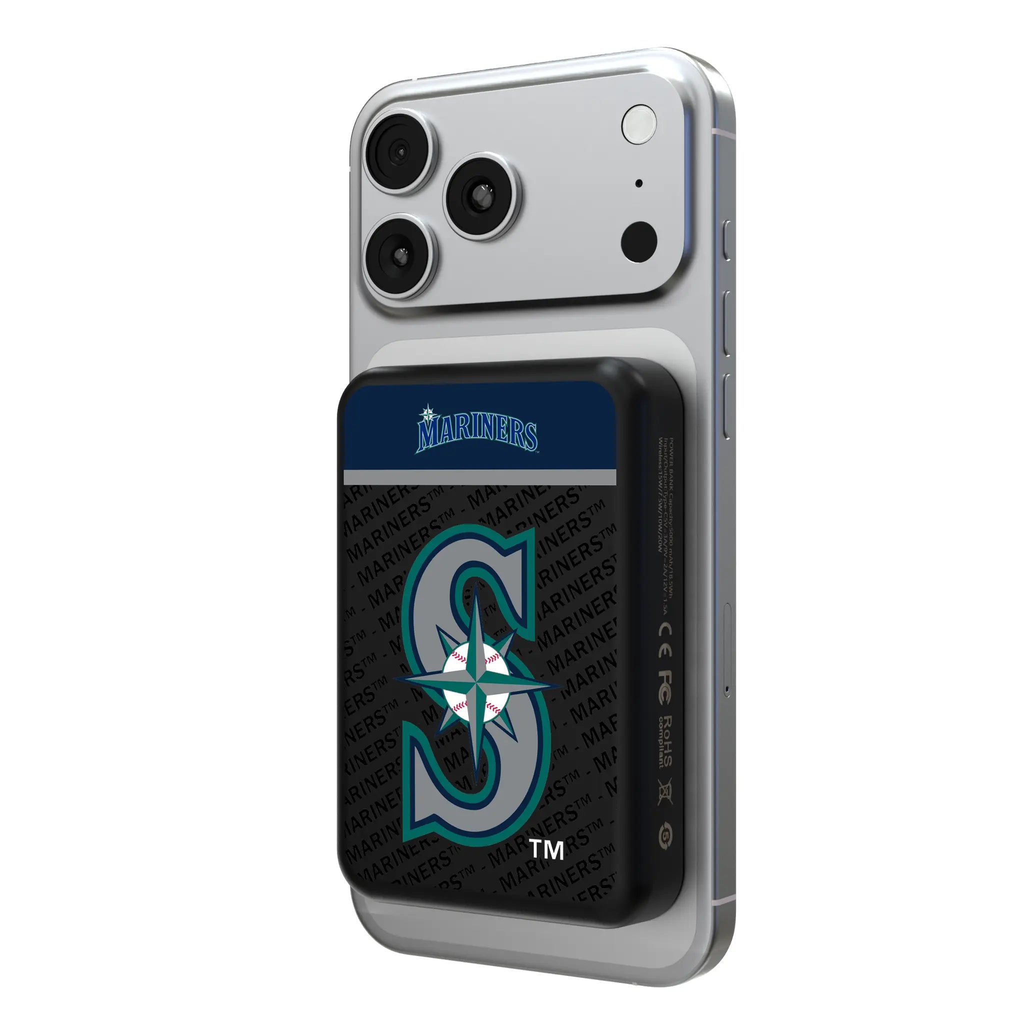 Seattle Mariners Endzone Plus Wireless Mag Power Bank