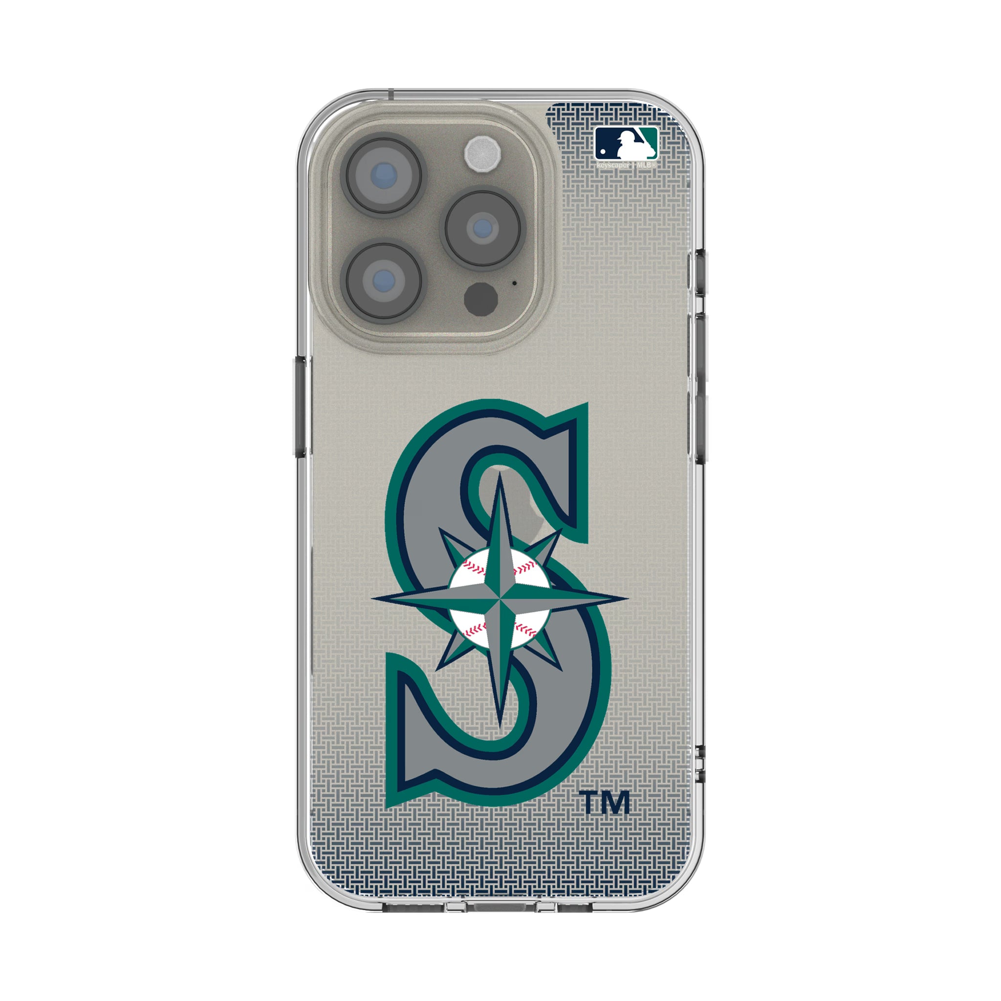 Seattle Mariners Linen iPhone Clear Phone Case for Apple iPhone