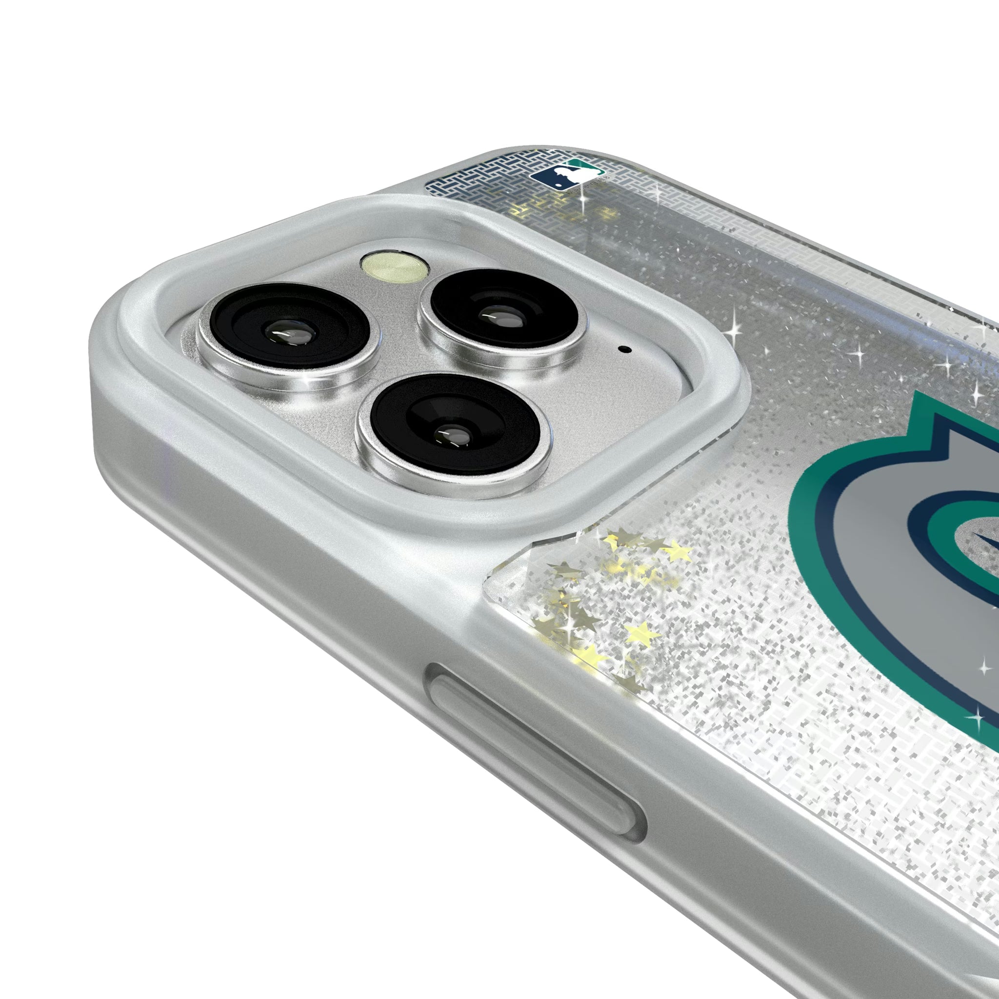 Seattle Mariners Linen iPhone Glitter Phone Case for Apple iPhone - Detail#Device_iPhone 16 Pro