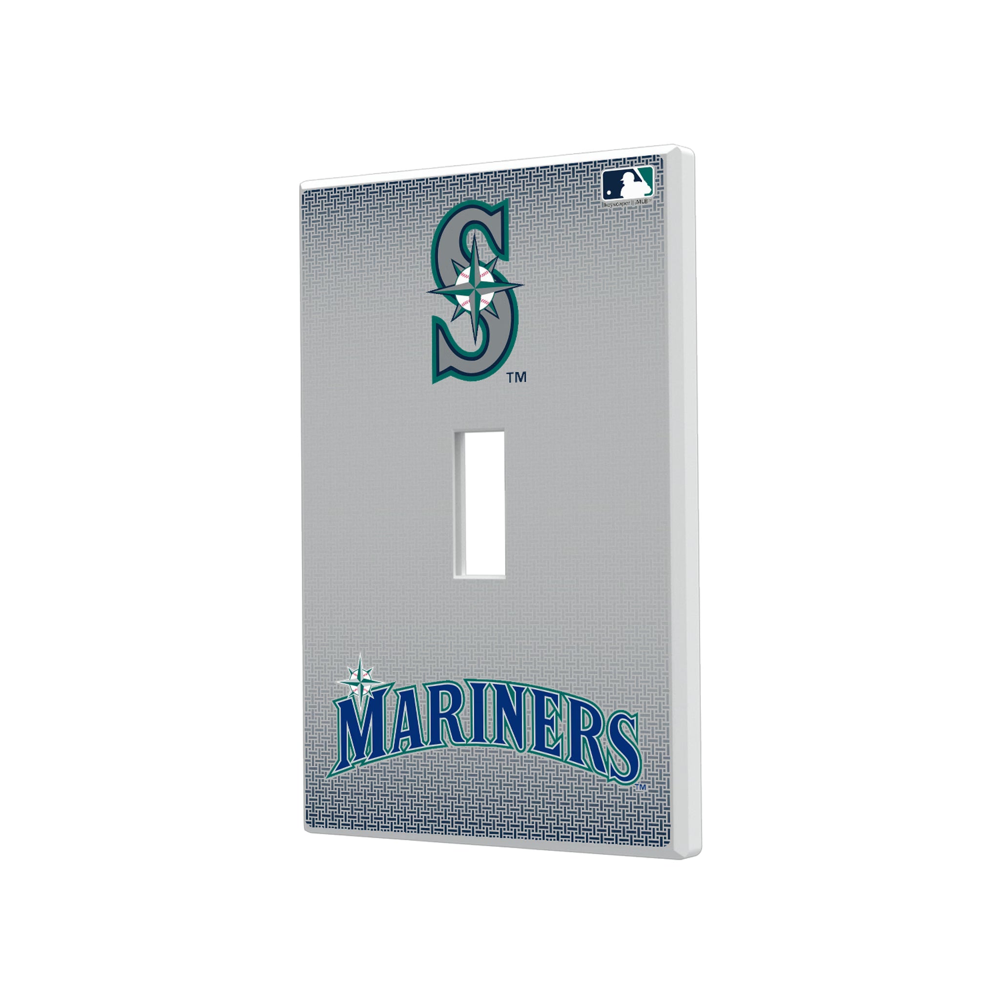 Seattle Mariners Linen Hidden-Screw Light Switch Plate#Style_Single Toggle
