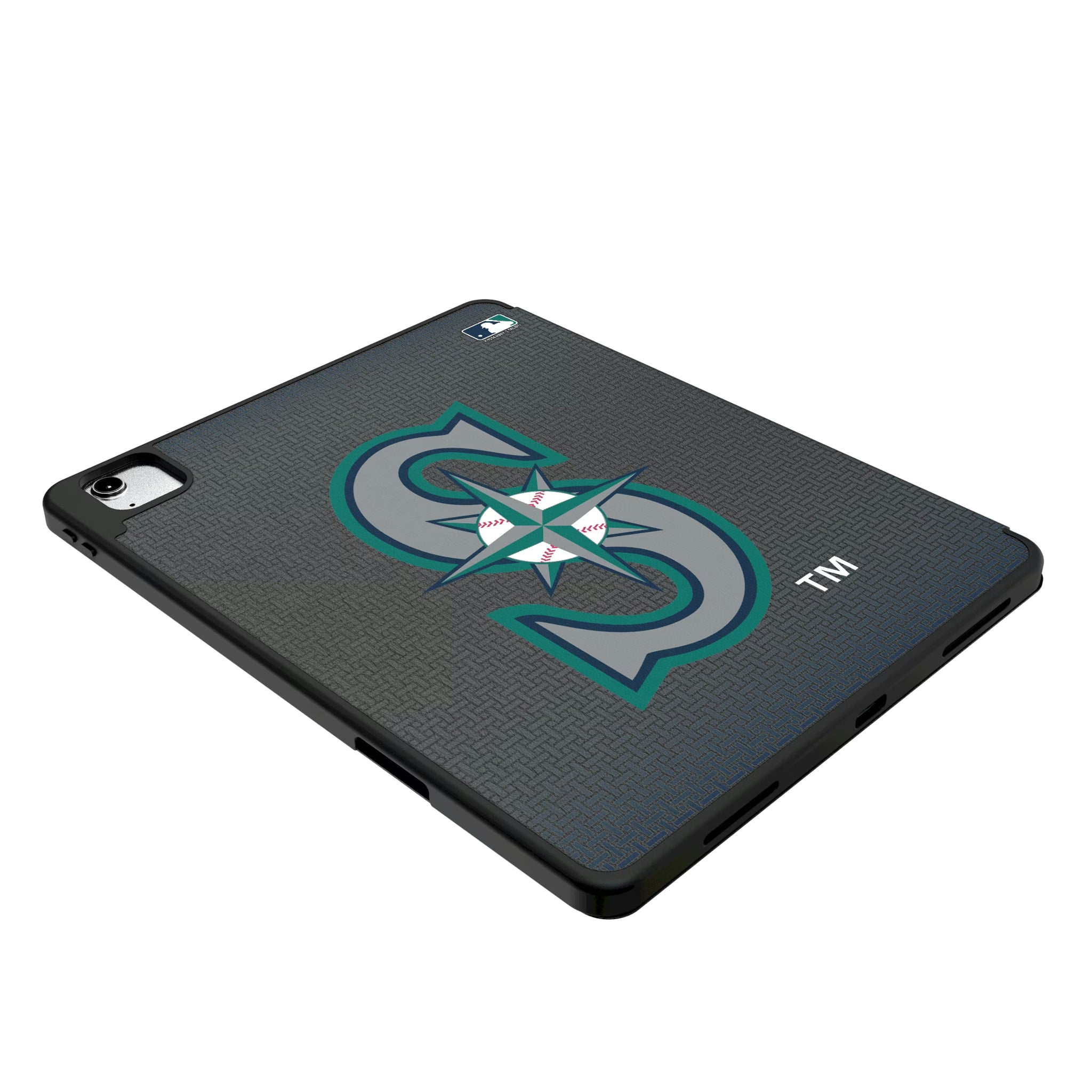 Seattle Mariners Linen iPad Tablet Case for Apple iPad - Isometric View