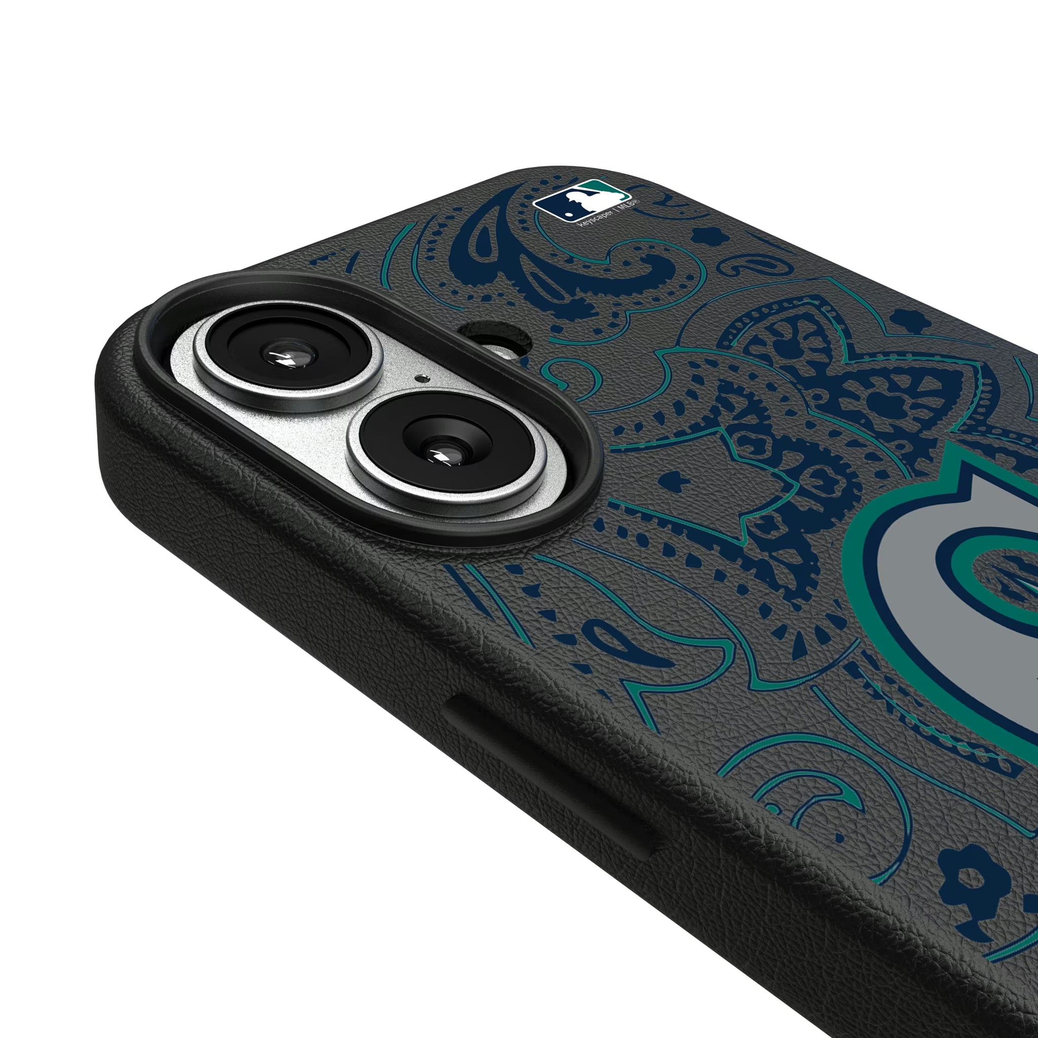 Seattle Mariners Paisley iPhone MagSafe Compatible Phone Case for Apple iPhone - Detail#Device_iPhone 17