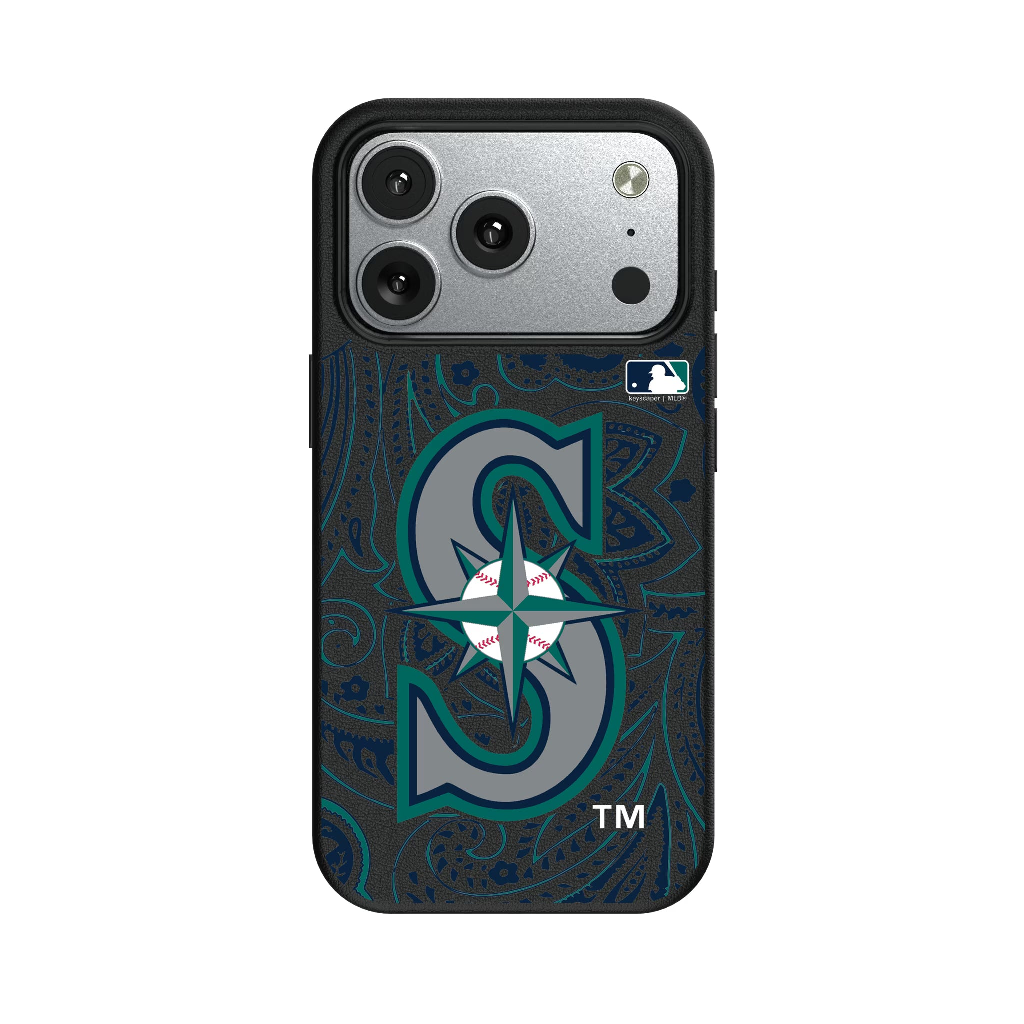 Seattle Mariners Paisley iPhone MagSafe Compatible Phone Case for Apple iPhone#Device_iPhone 17 Pro
