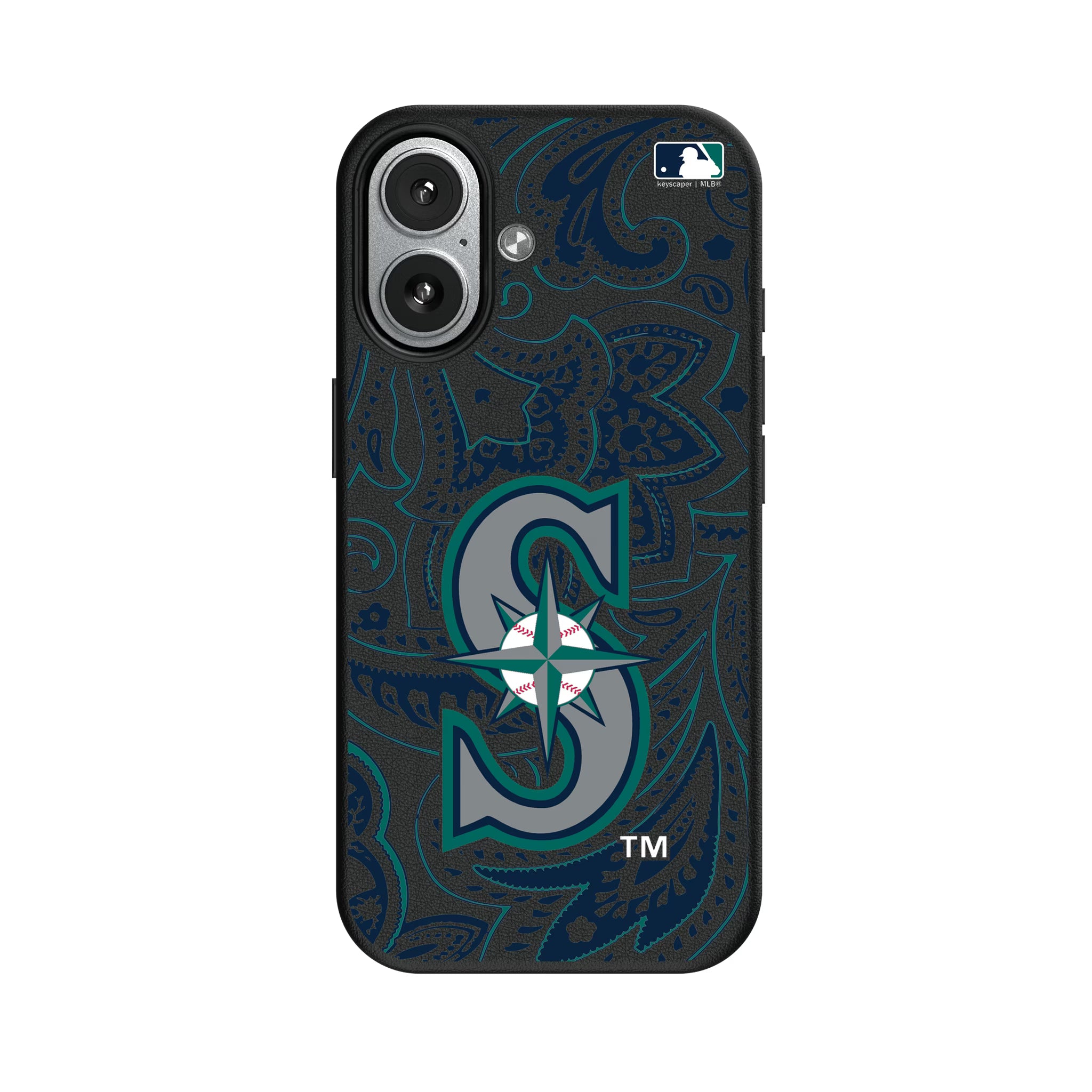 Seattle Mariners Paisley iPhone MagSafe Compatible Phone Case for Apple iPhone#Device_iPhone 17