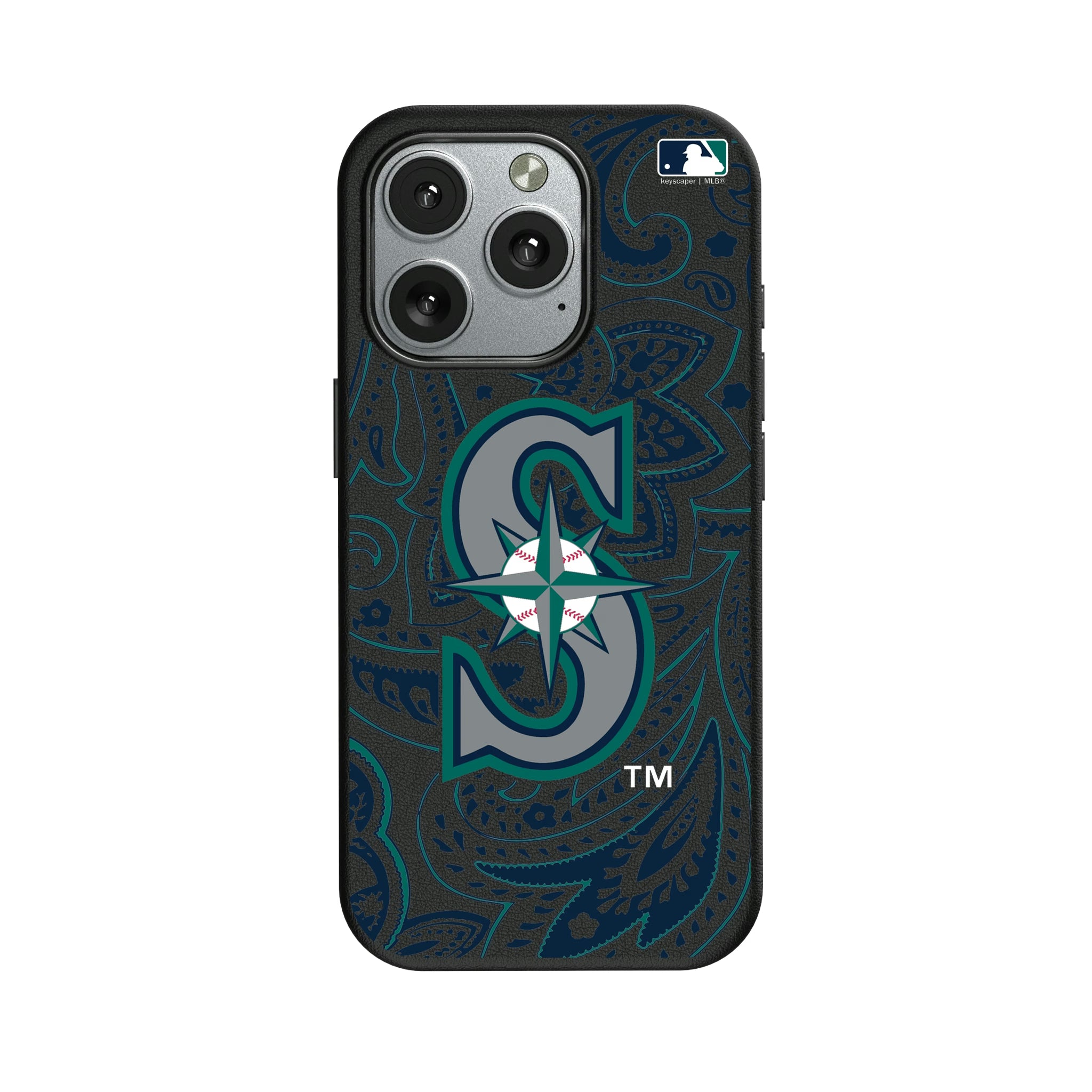 Seattle Mariners Paisley iPhone MagSafe Compatible Phone Case for Apple iPhone