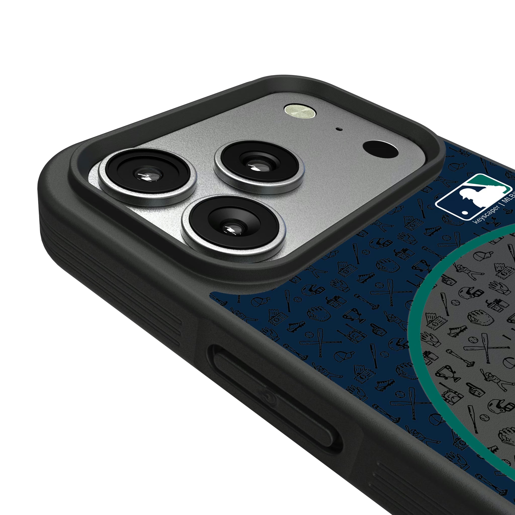Seattle Mariners Personalized Circle iPhone Bump Phone Case for Apple iPhone - Detail#Device_iPhone 17 Pro