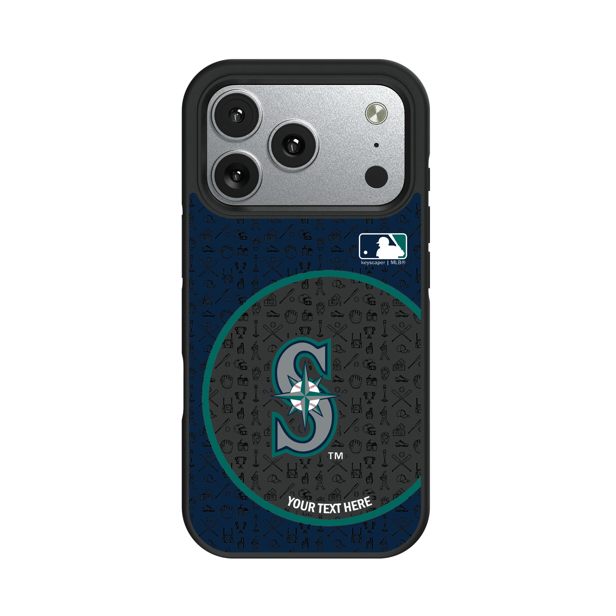Seattle Mariners Personalized Circle iPhone Bump Phone Case for Apple iPhone#Device_iPhone 17 Pro