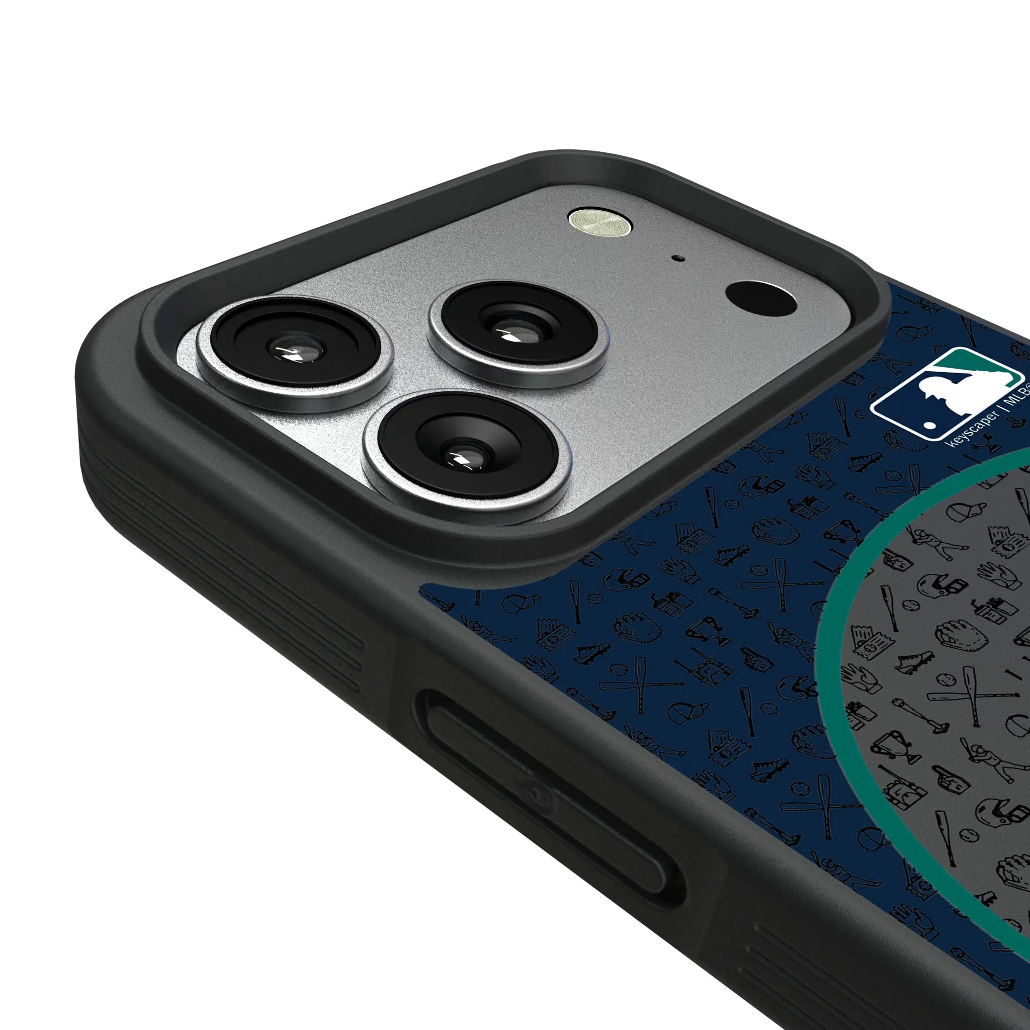 Seattle Mariners Personalized Circle iPhone Bump Phone Case for Apple iPhone - Detail#Device_iPhone 17 Pro