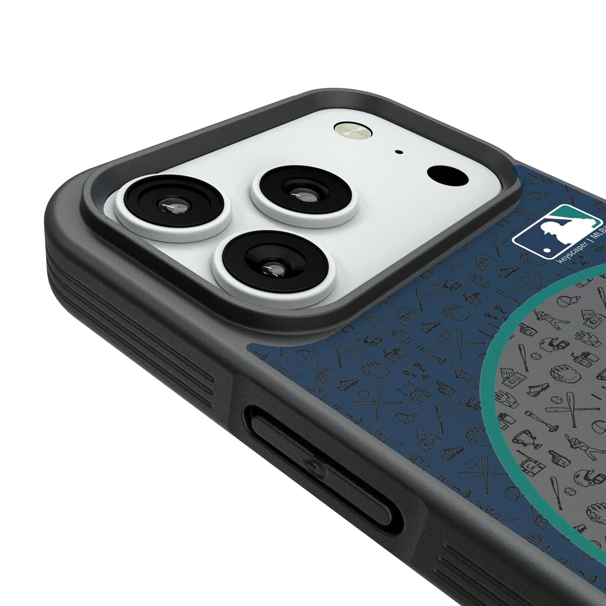 Seattle Mariners Personalized Circle iPhone Bump Phone Case for Apple iPhone - Detail#Device_iPhone 18 Pro