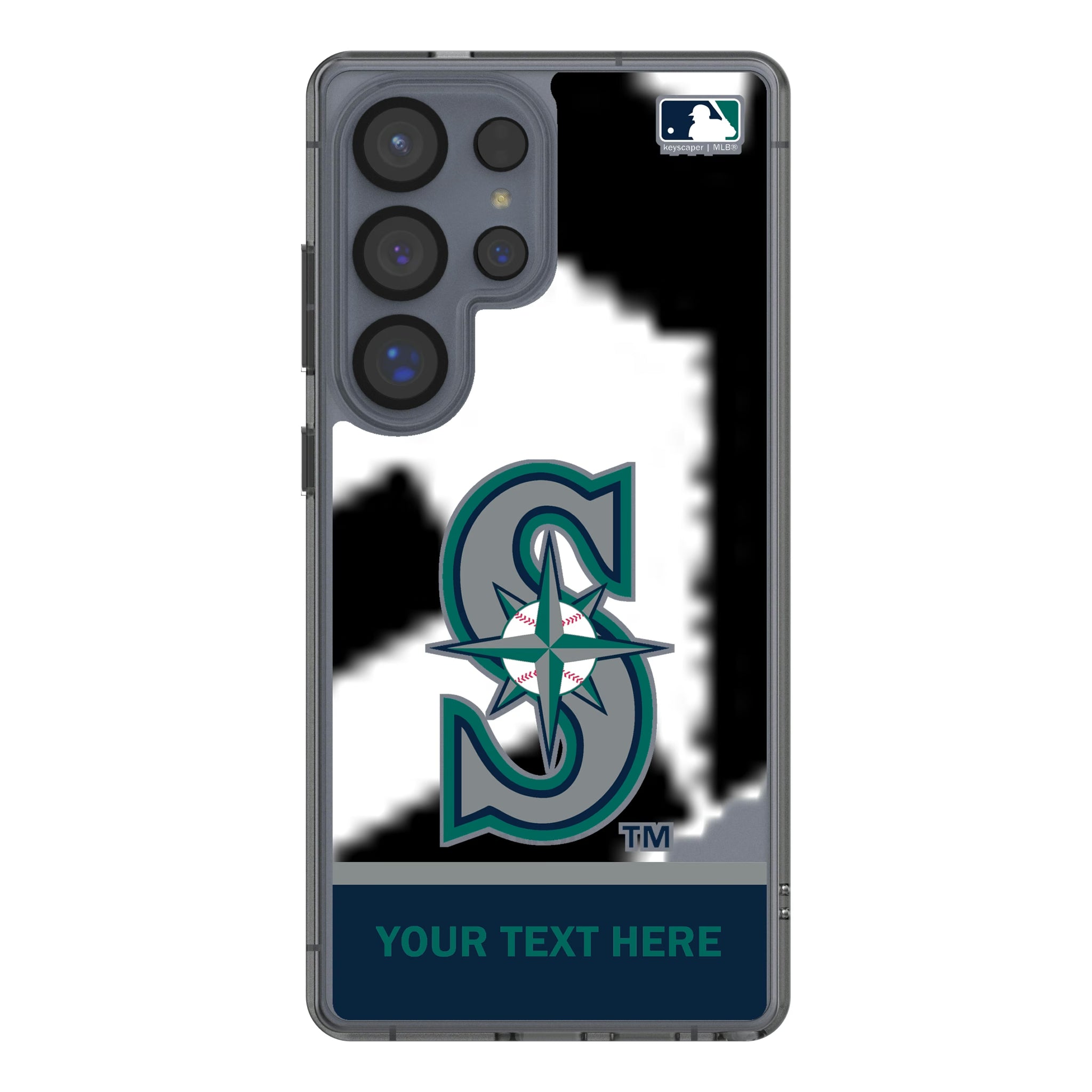 Seattle Mariners Personalized EndZone Plus Galaxy Clear Phone Case for Samsung Galaxy