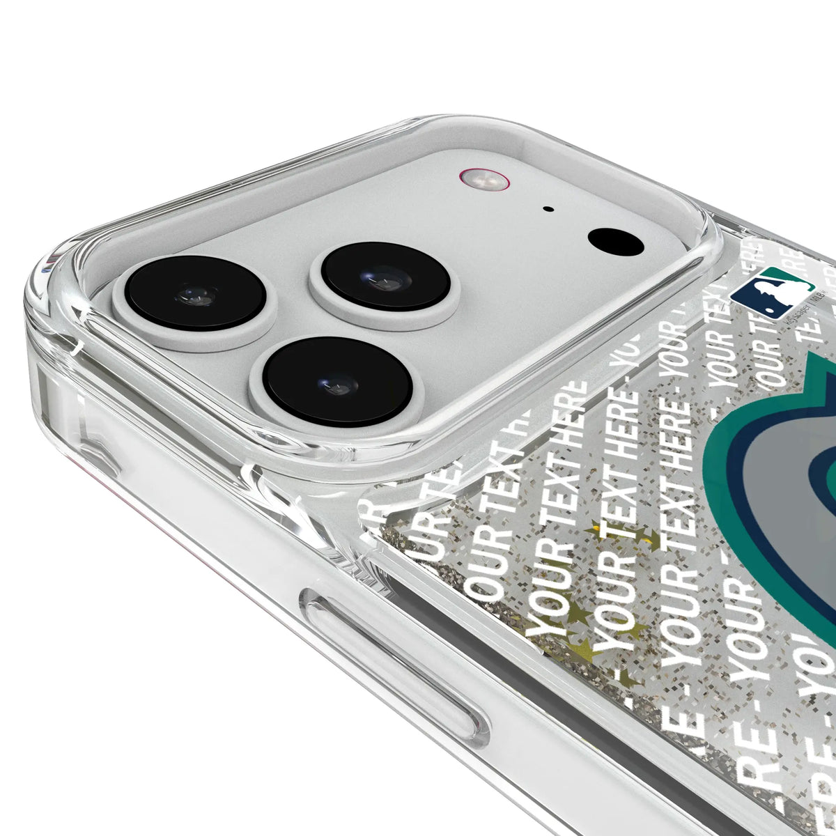 Seattle Mariners Personalized EndZone Plus iPhone Glitter Phone Case for Apple iPhone - Detail#Device_iPhone 18 Pro Max
