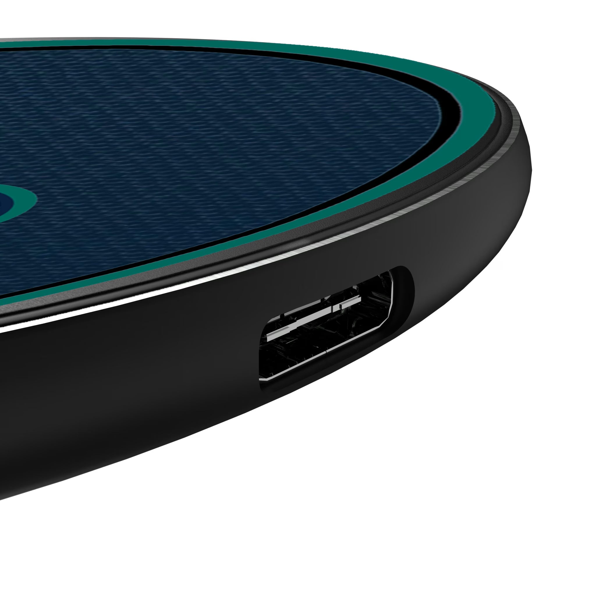 Seattle Mariners Personalized Endzone Solid 15-Watt Wireless Charger - Detail