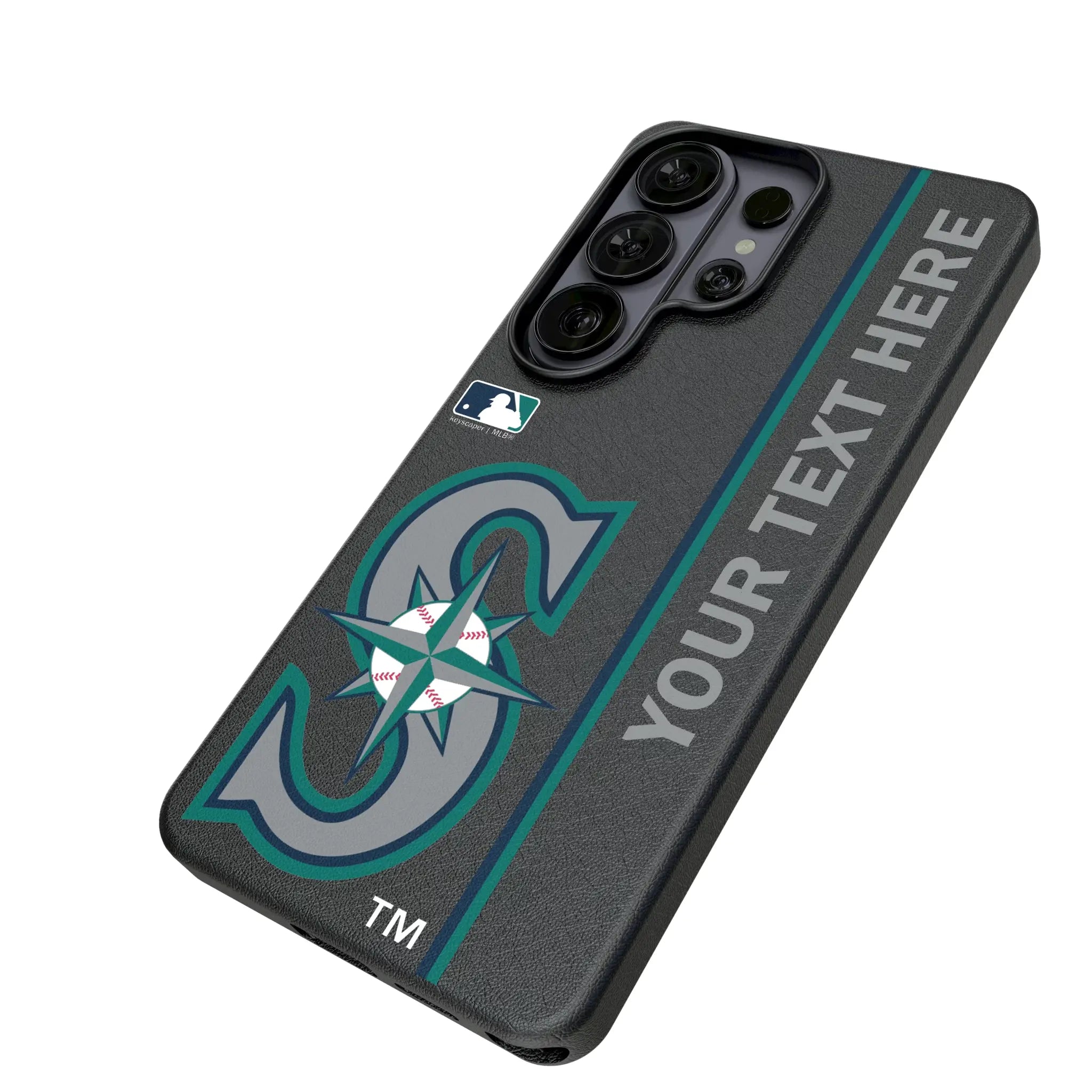 Seattle Mariners Personalized Sidebard Galaxy MagSafe Compatible Phone Case for Samsung Galaxy - Isometric View#Device_Galaxy S26 Ultra