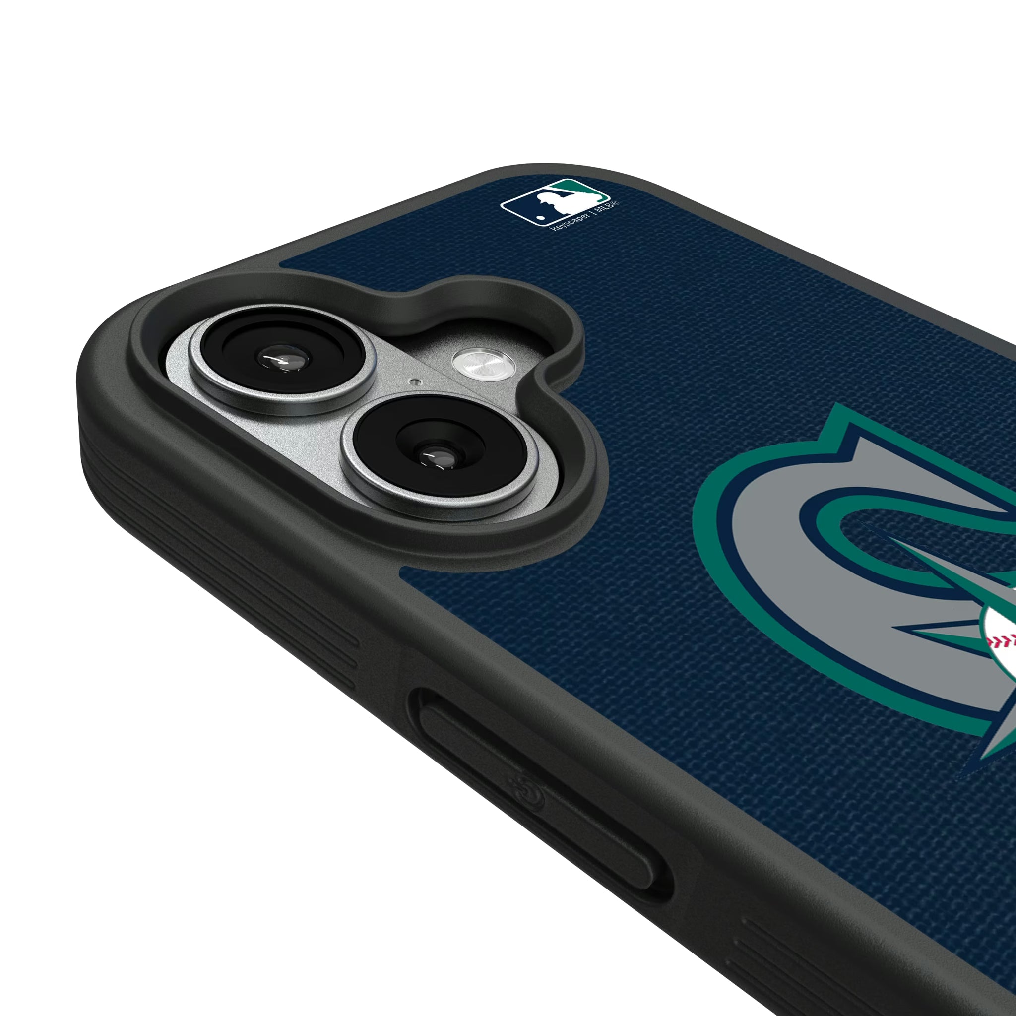 Seattle Mariners Personalized Stripe iPhone Bump Phone Case for Apple iPhone - Detail#Device_iPhone 17